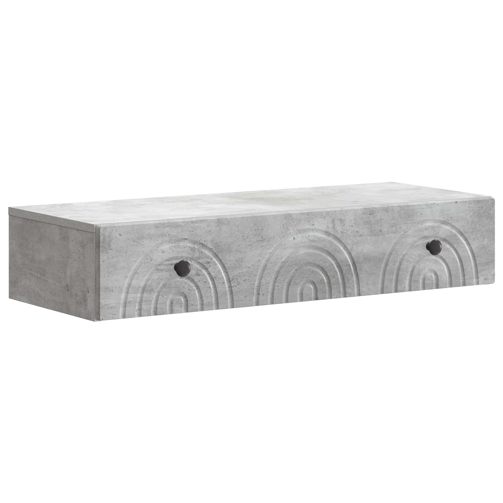 Stolna montirana na zid Betonska siva 87,5 x 34,5 x 17 cm