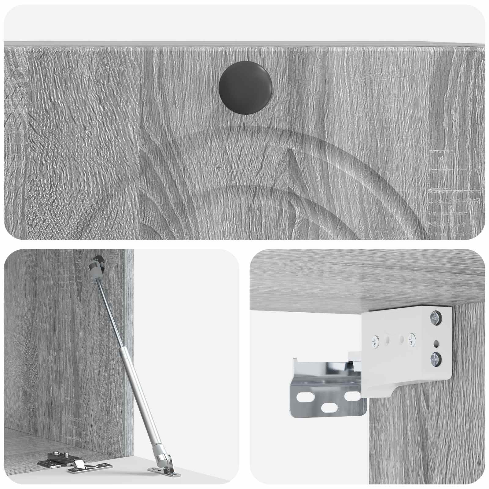 TV ormar za zid Siva sonoma 59,5 x 41 x 30 cm Konstruirano drvo