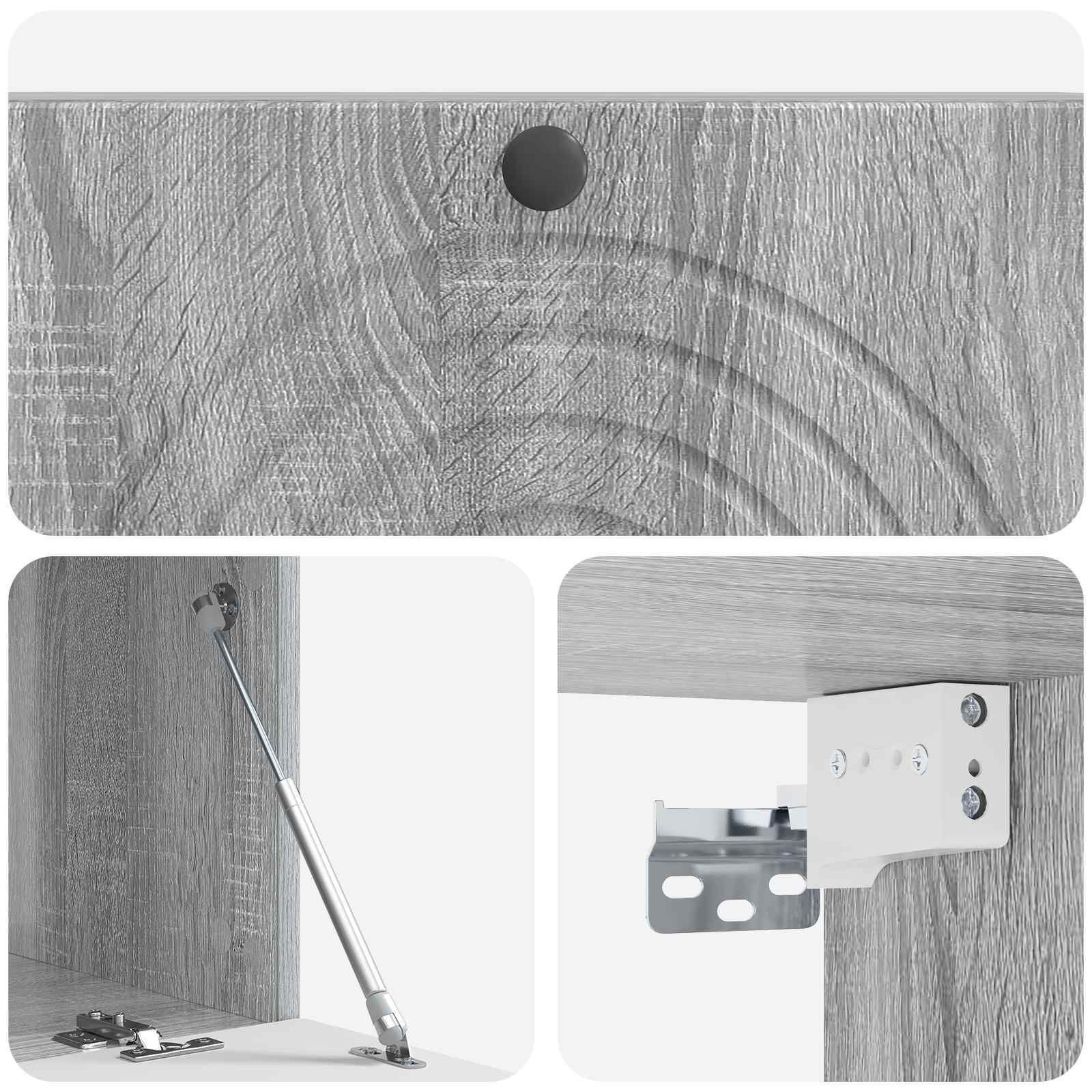 TV ormar za zid Siva sonoma 99 x 41 x 30 cm Konstruirano drvo