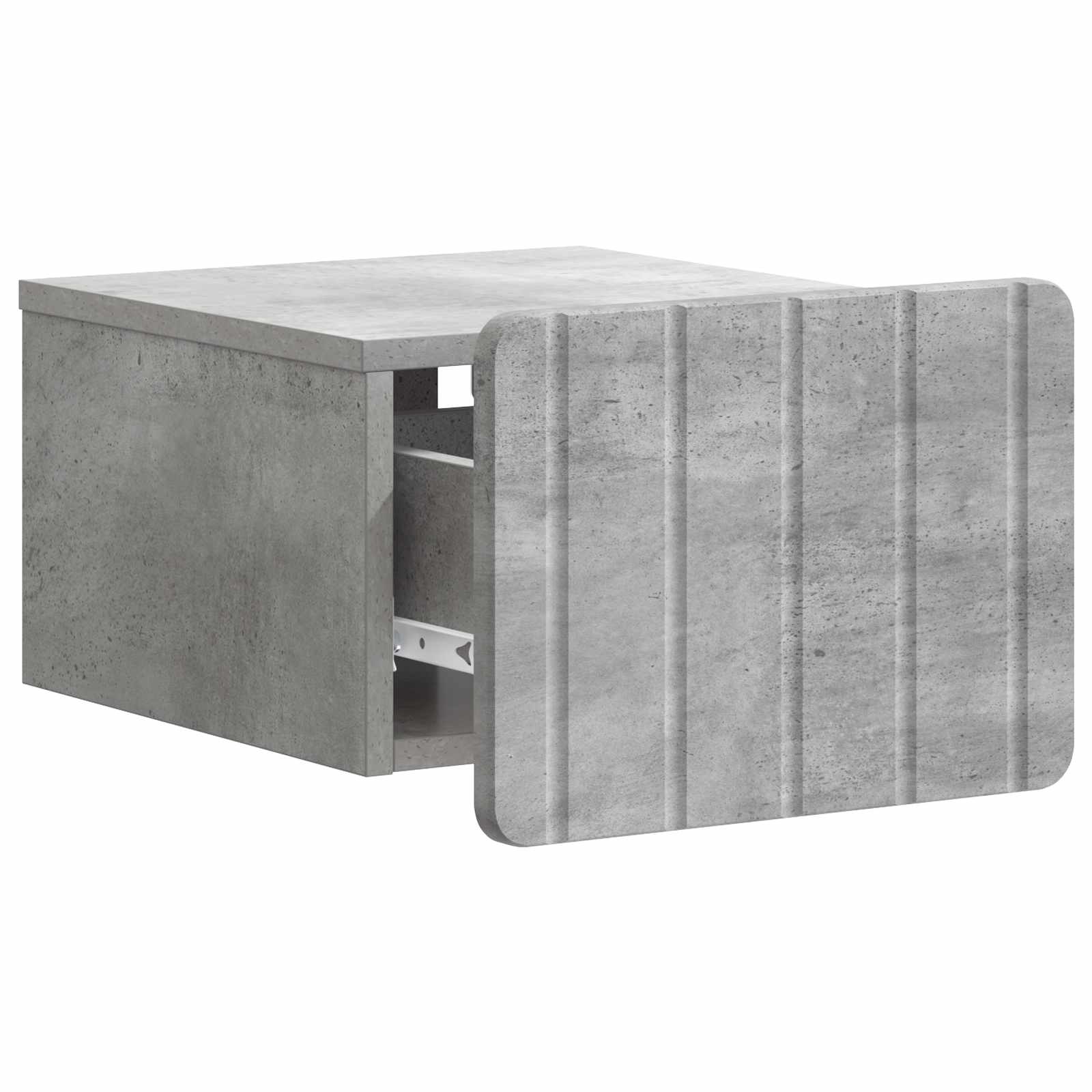 Noćni ormarić za montažu na zid Betonska siva 33 x 34,5 x 24 cm