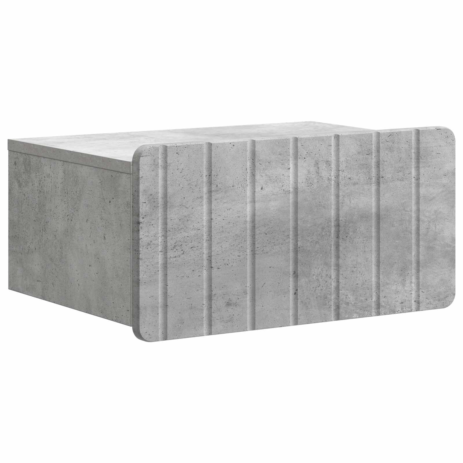 Noćni ormarić za montažu na zid Betonska siva 49 x 34,5 x 24 cm