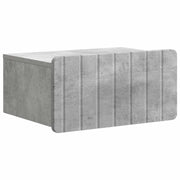 Noćni ormarić za montažu na zid Betonska siva 49 x 34,5 x 24 cm