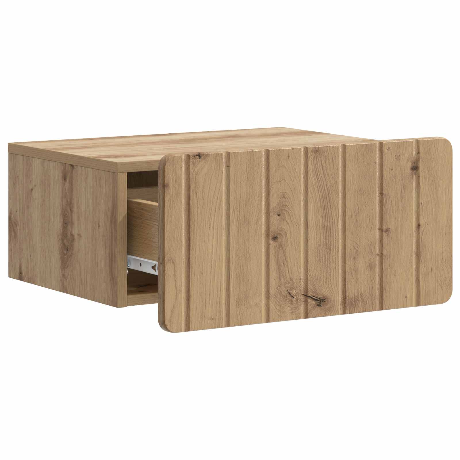 Noćni ormarić za montažu na zid s ladicama 2 pcs Hrast artisan