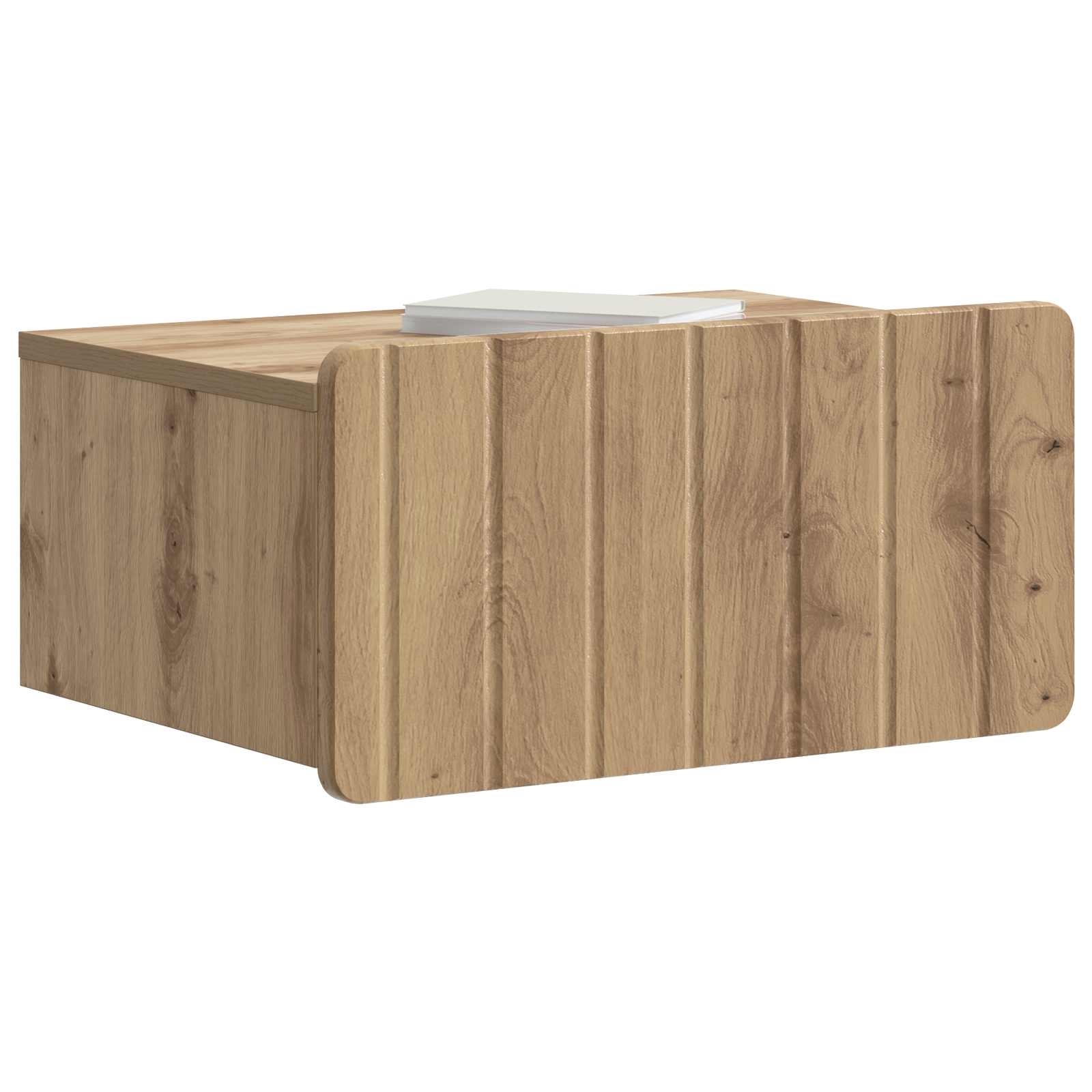Noćni ormarić za montažu na zid s ladicama 2 pcs Hrast artisan