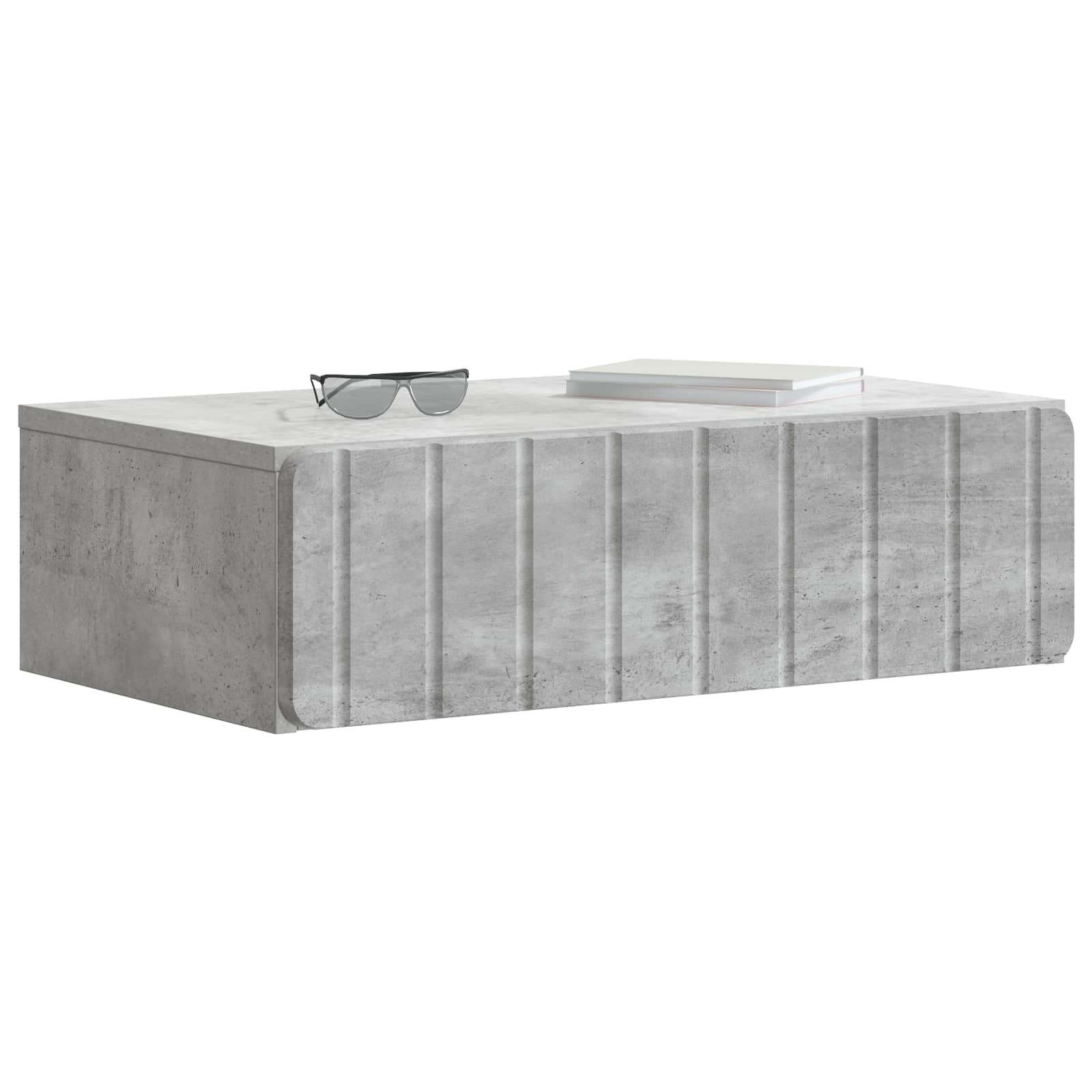 Stolna montirana na zid Betonska siva 59 x 34,5 x 17 cm