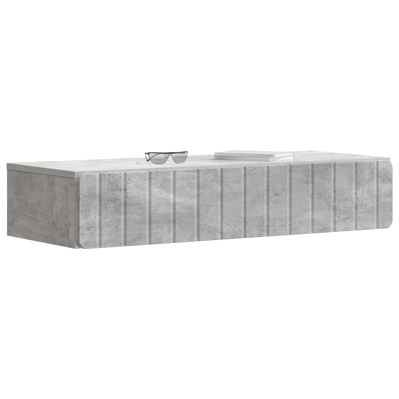 Stolna montirana na zid Betonska siva 87,5 x 34,5 x 17 cm