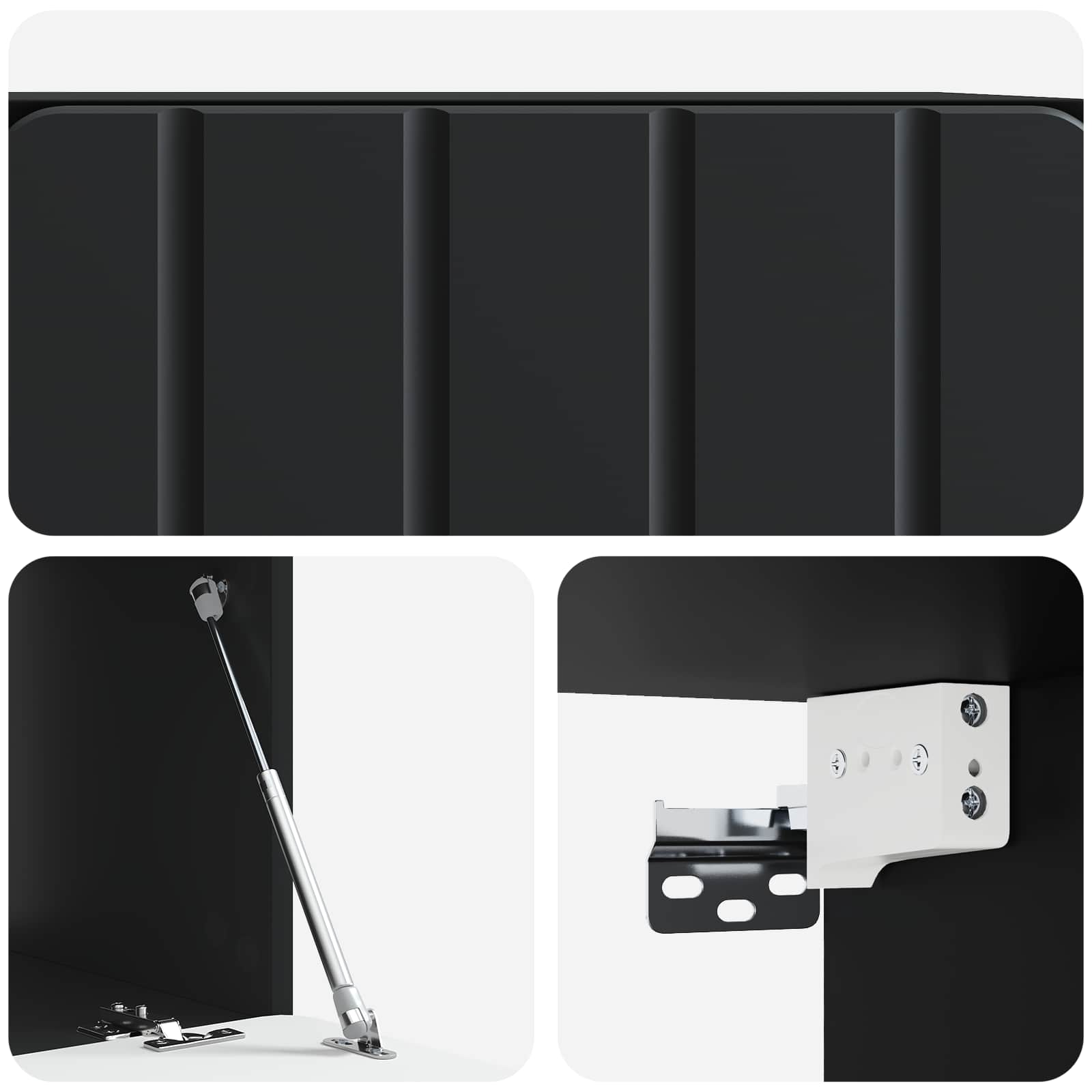 TV ormar za zid 59,5 x 41 x 30 cm Crna Konstruirano drvo