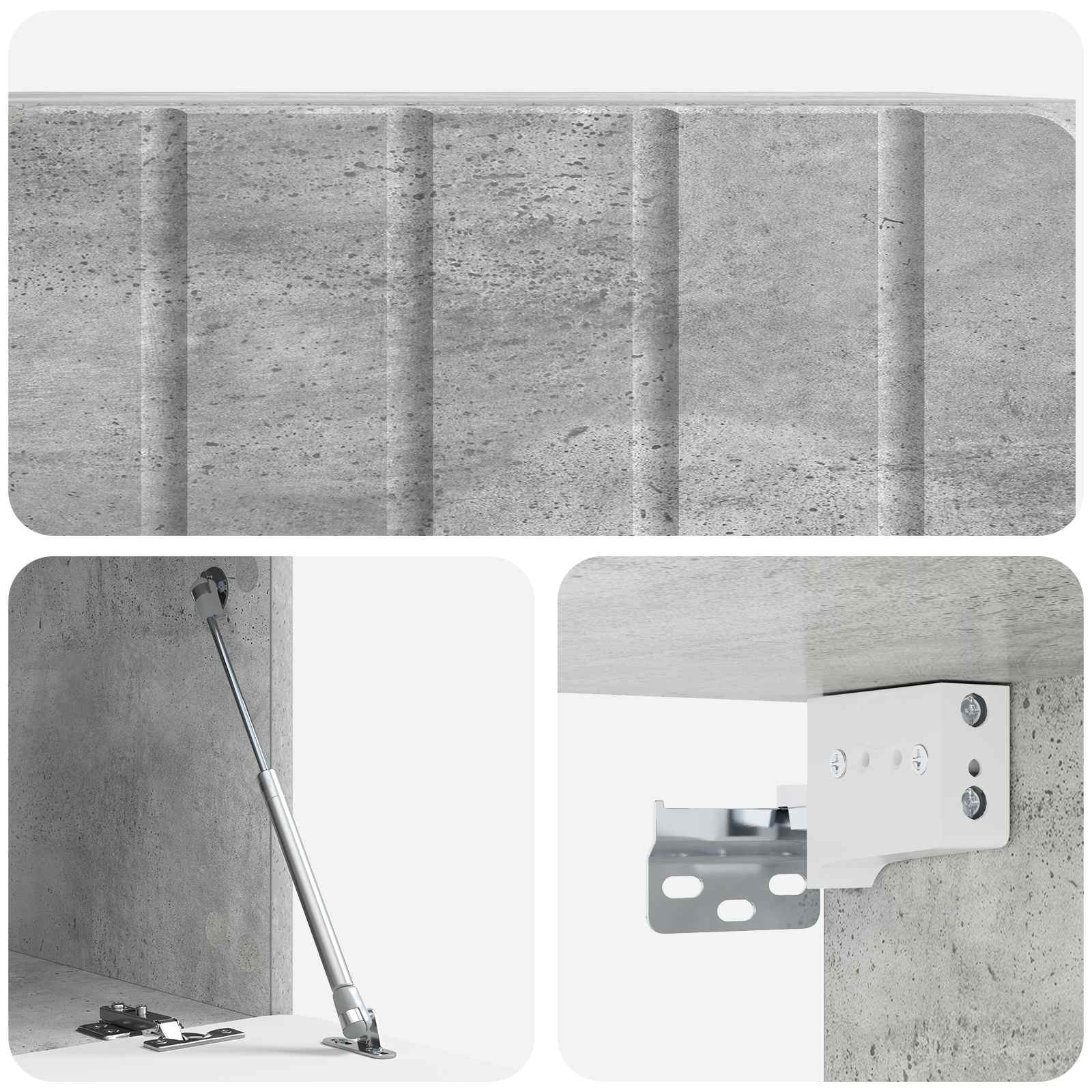 TV ormar za zid 59,5 x 41 x 30 cm Betonska siva