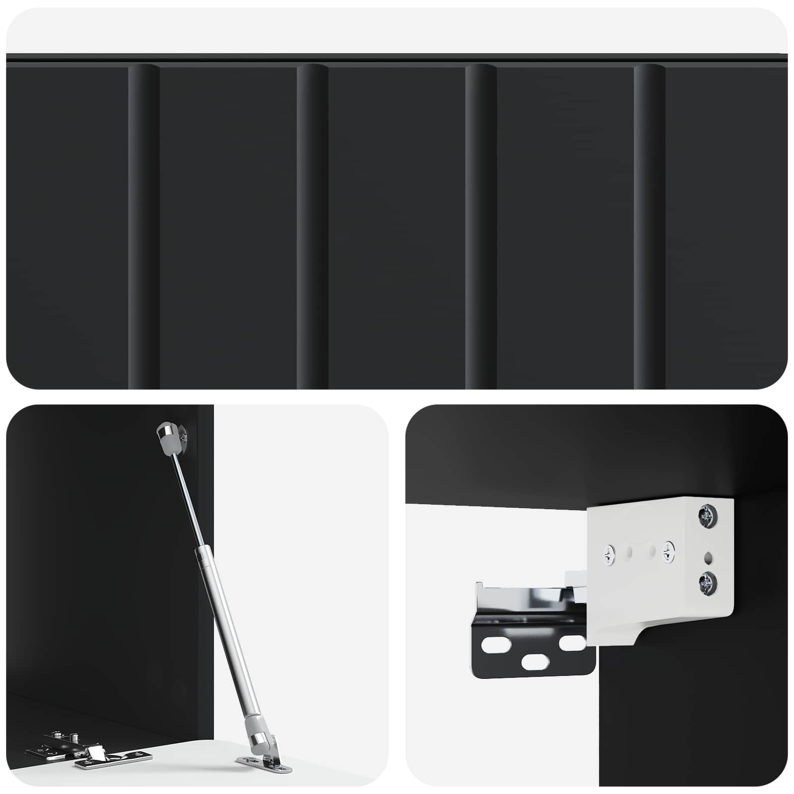 TV ormar za zid Zidne Crna 78,5 x 41 x 30 cm Konstruirano drvo