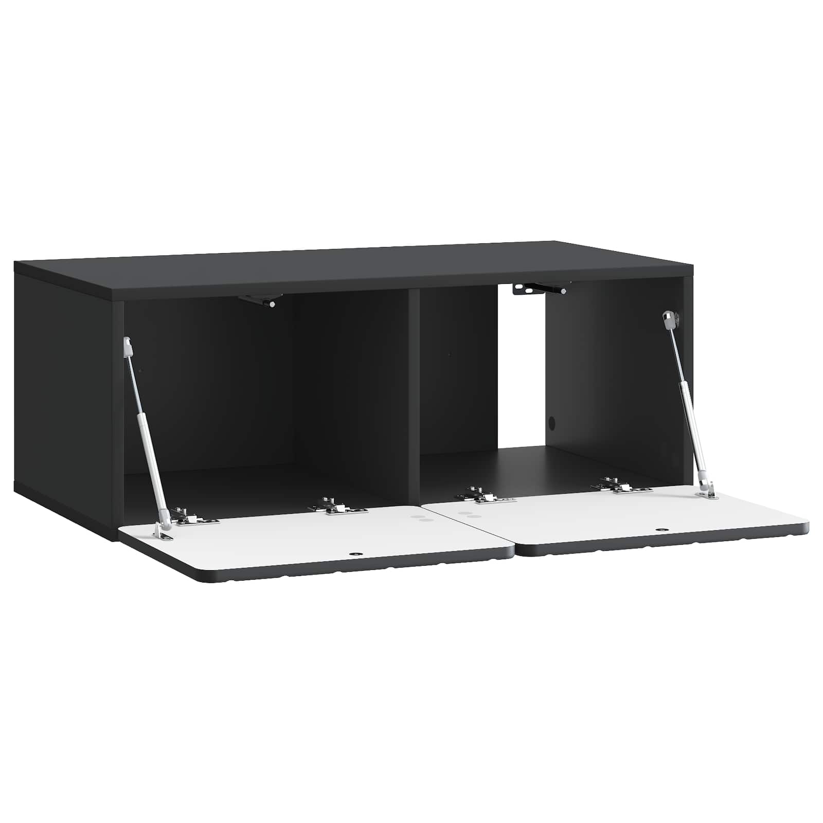 TV ormar za zid 78,5 x 41 x 30 cm Crna Konstruirano drvo