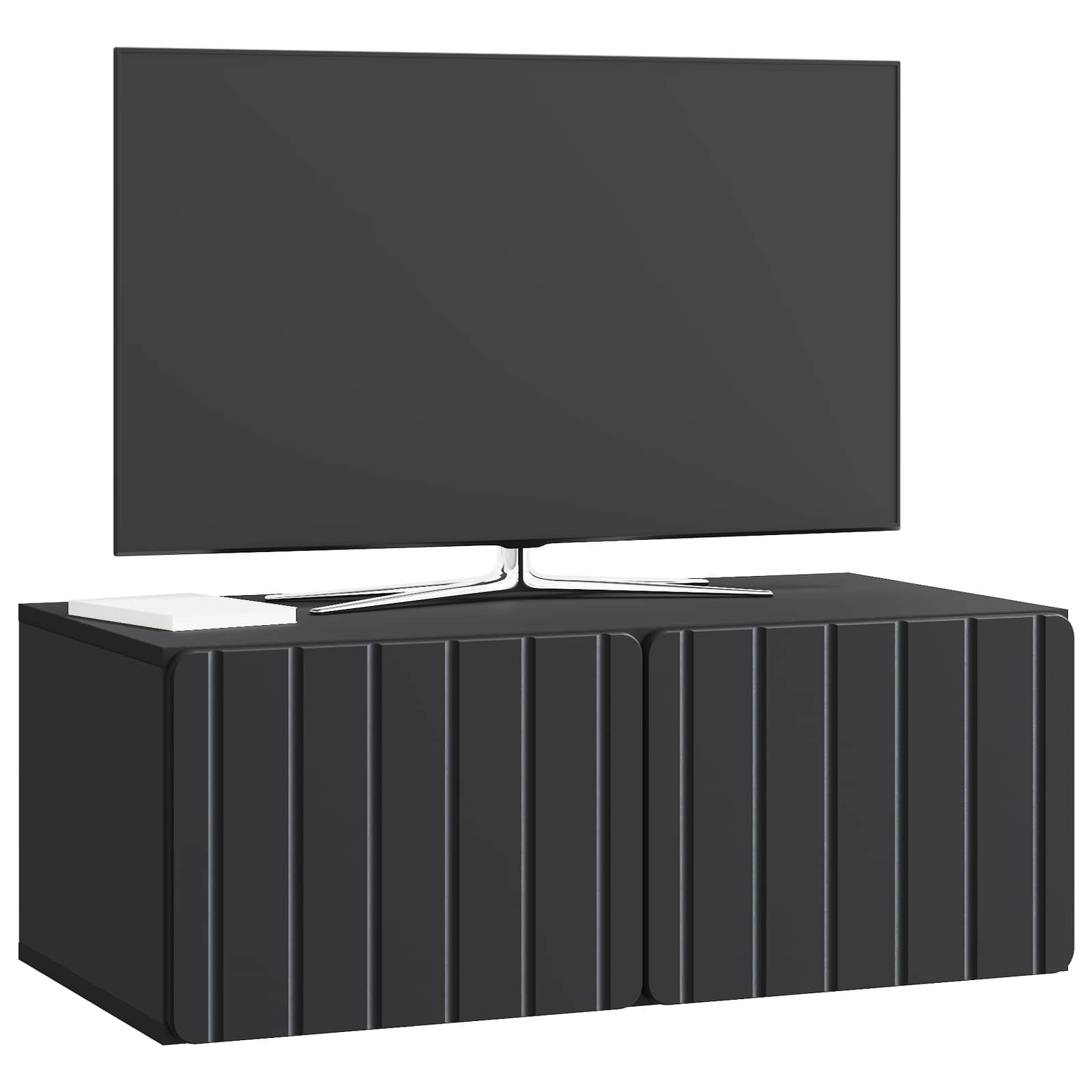 TV ormar za zid 78,5 x 41 x 30 cm Crna Konstruirano drvo