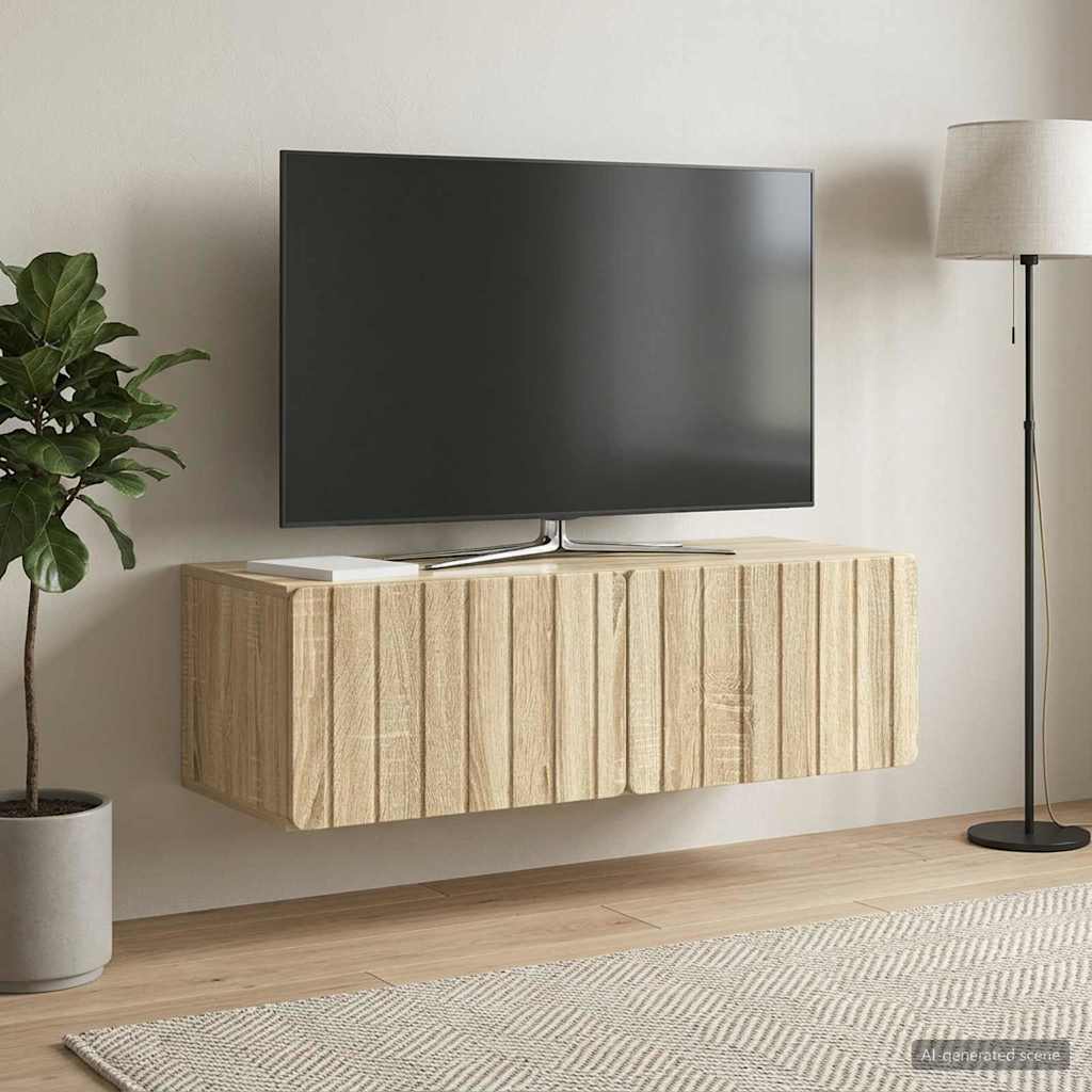 TV ormar za zid 98 x 41 x 30 cm Hrast sonoma Konstruirano drvo