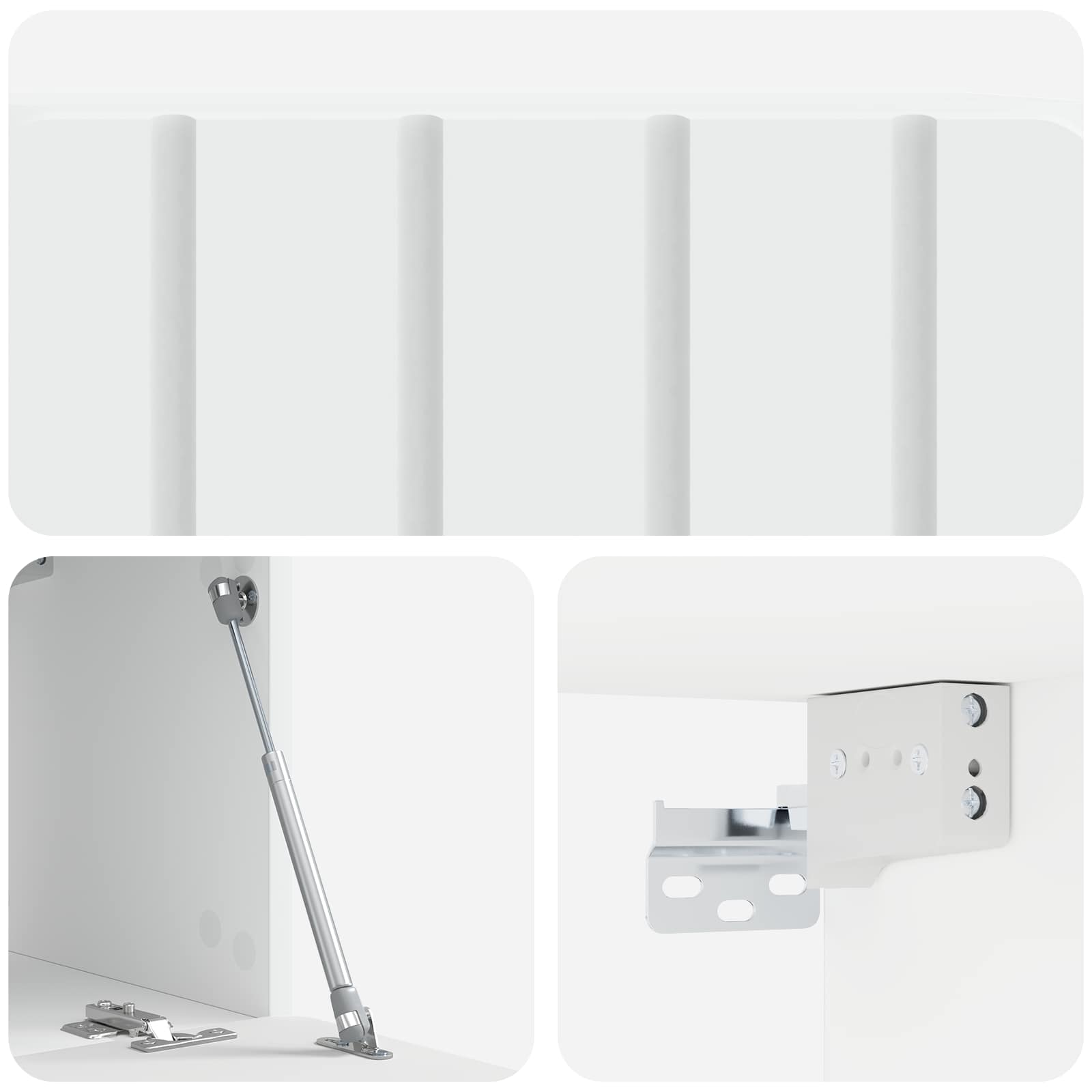 TV ormar za zid 59,5 x 31 x 30 cm Bijela Konstruirano drvo