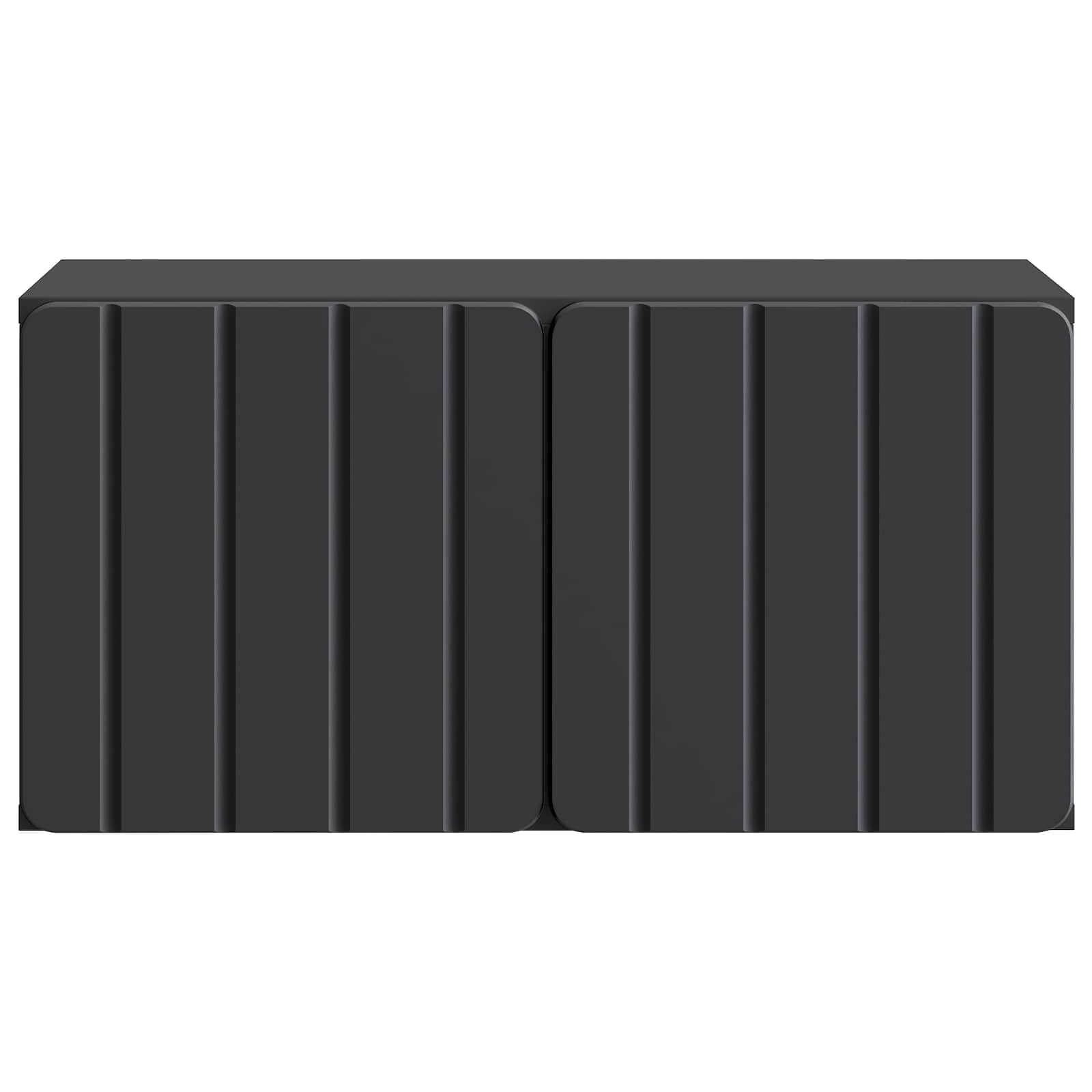 TV ormar za zid 59,5 x 31 x 30 cm Crna Konstruirano drvo