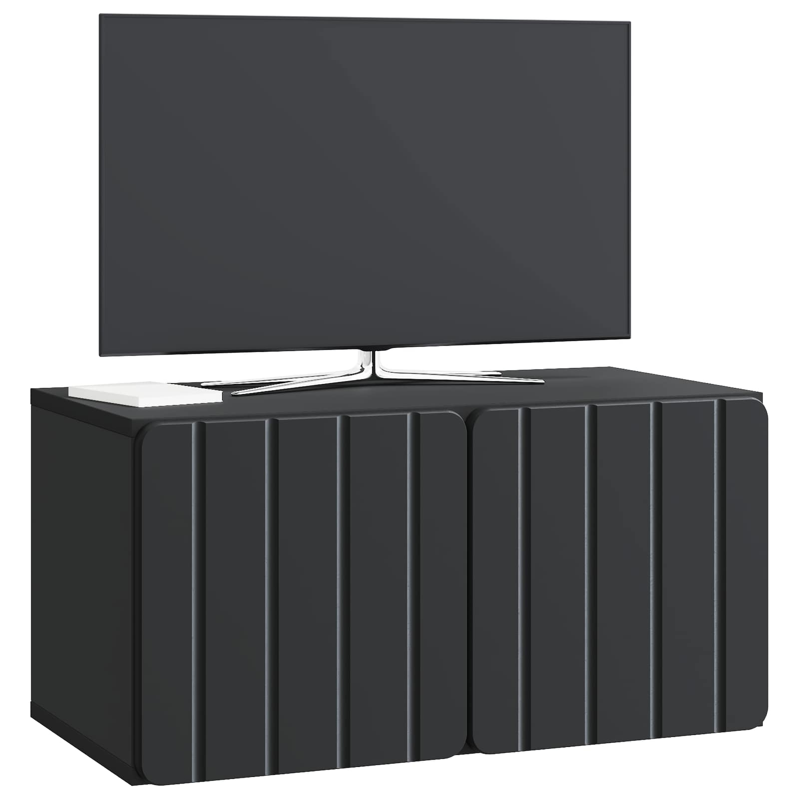 TV ormar za zid 59,5 x 31 x 30 cm Crna Konstruirano drvo