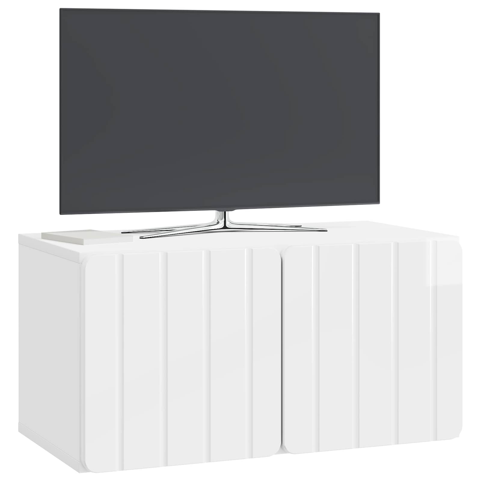 TV ormar za zid 59,5 x 31 x 30 cm Bijela visokog sjaja