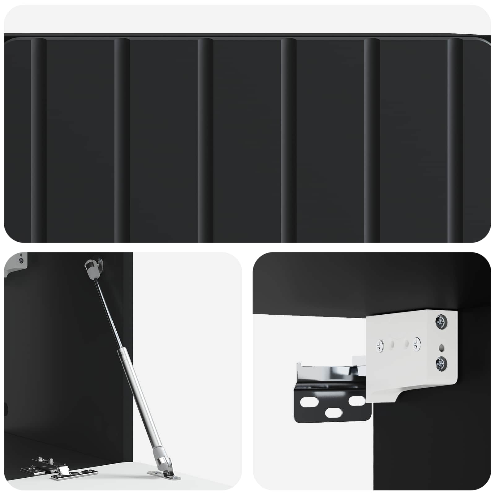 TV ormar za zid 78,5 x 31 x 30 cm Crna Konstruirano drvo