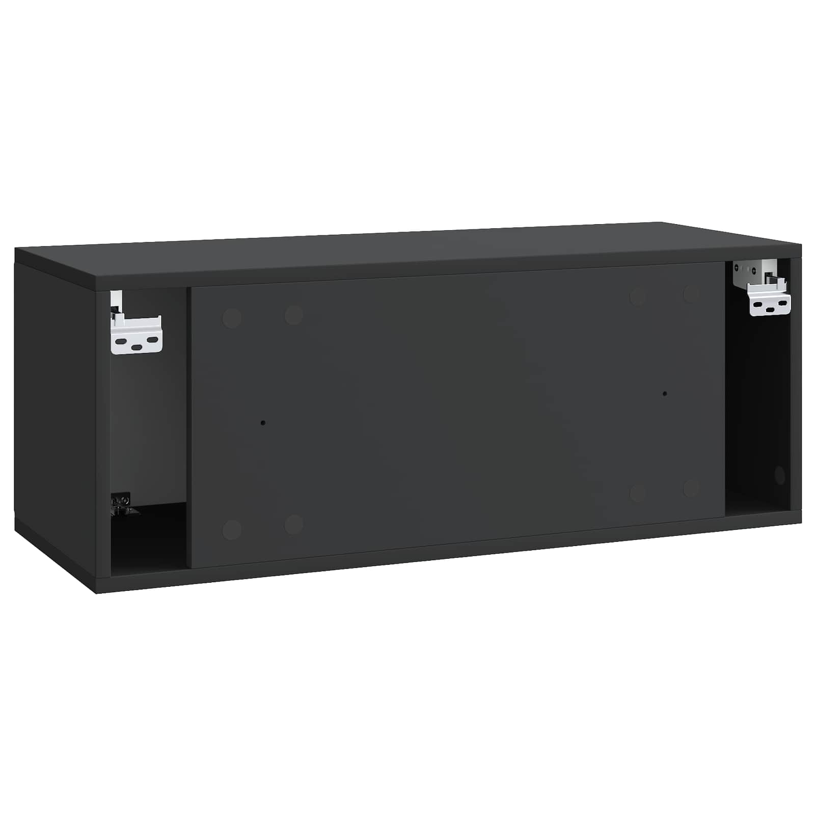 TV ormar za zid 78,5 x 31 x 30 cm Crna Konstruirano drvo
