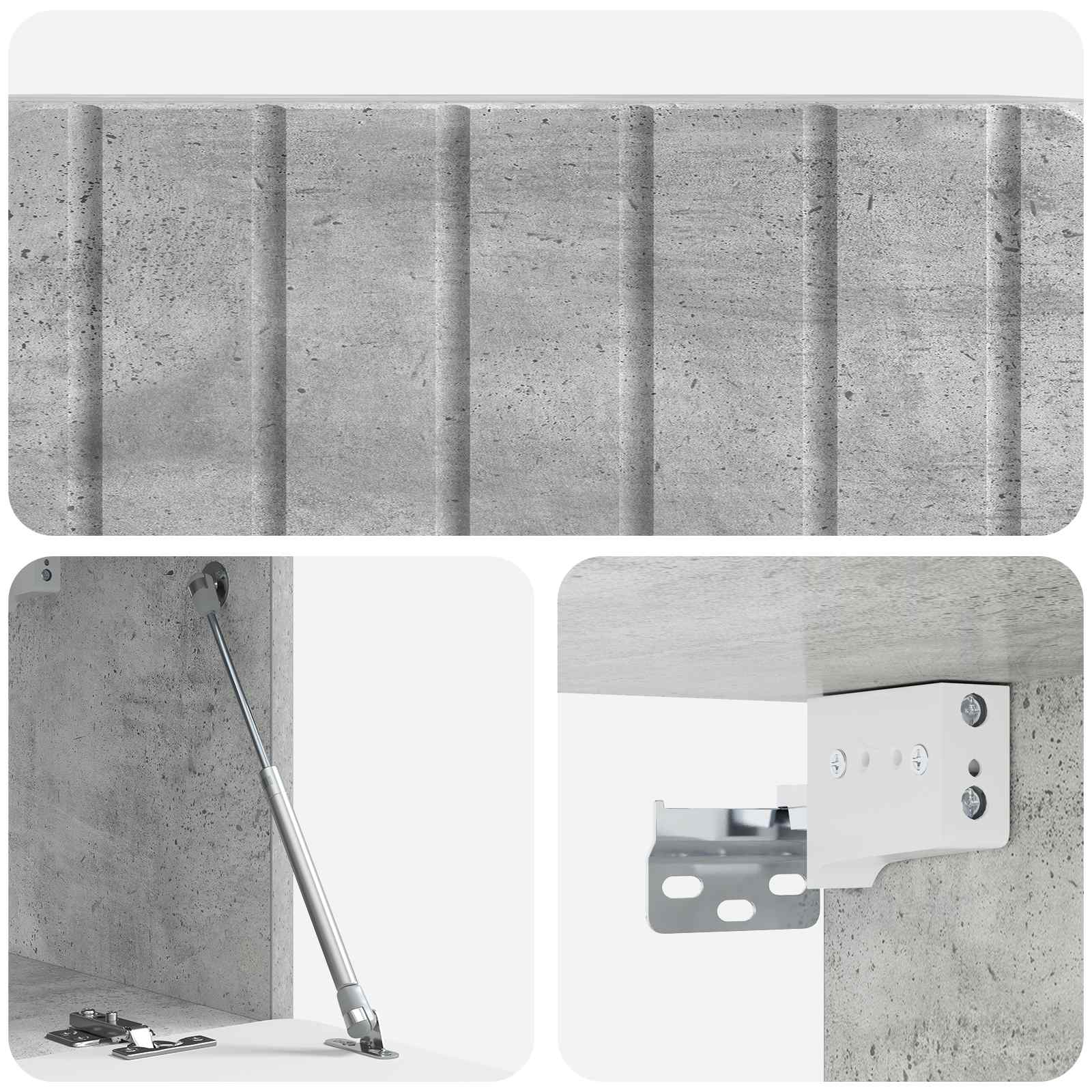 TV ormar za zid 78,5 x 31 x 30 cm Betonska siva