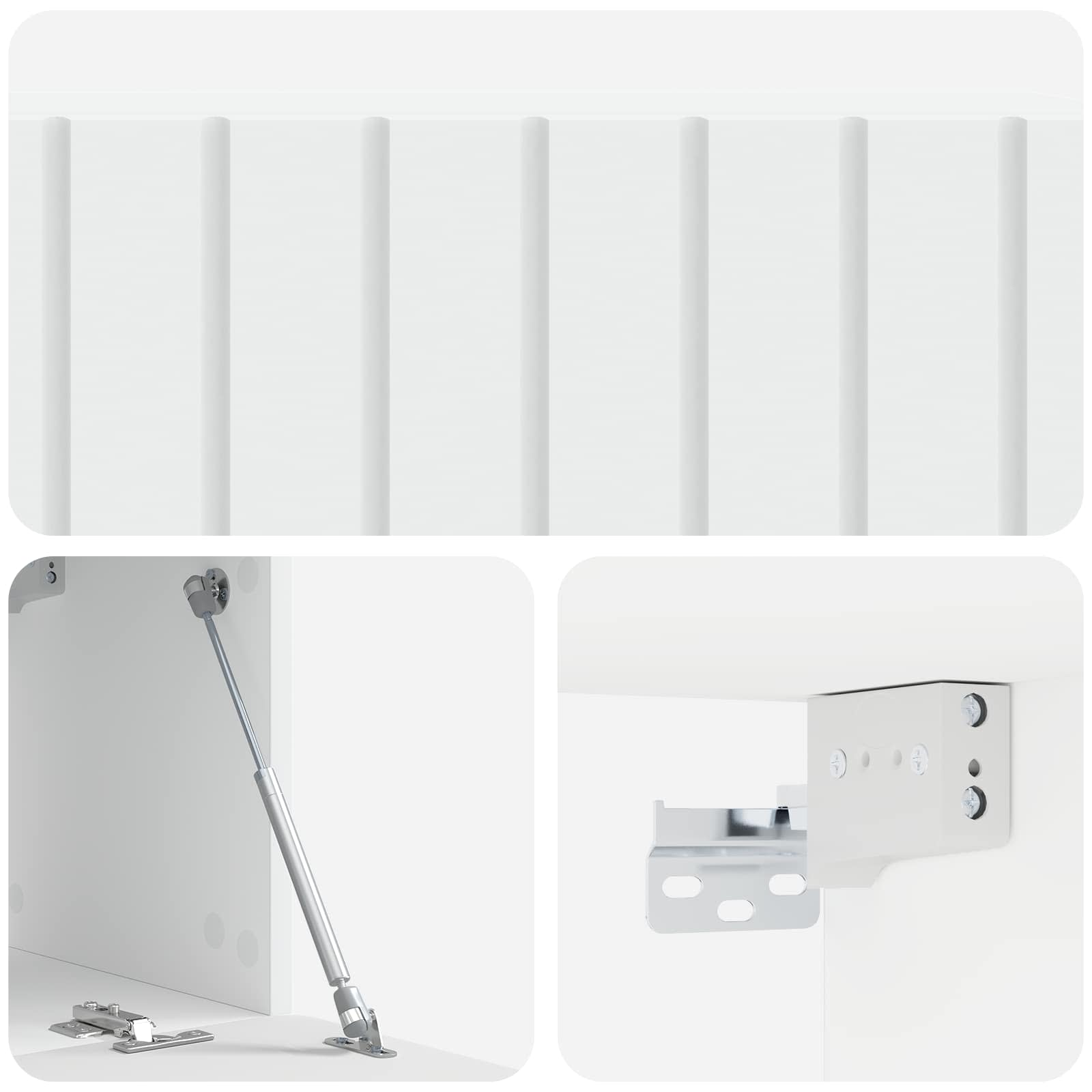 TV ormar za zid 98 x 31 x 30 cm Bijela Konstruirano drvo