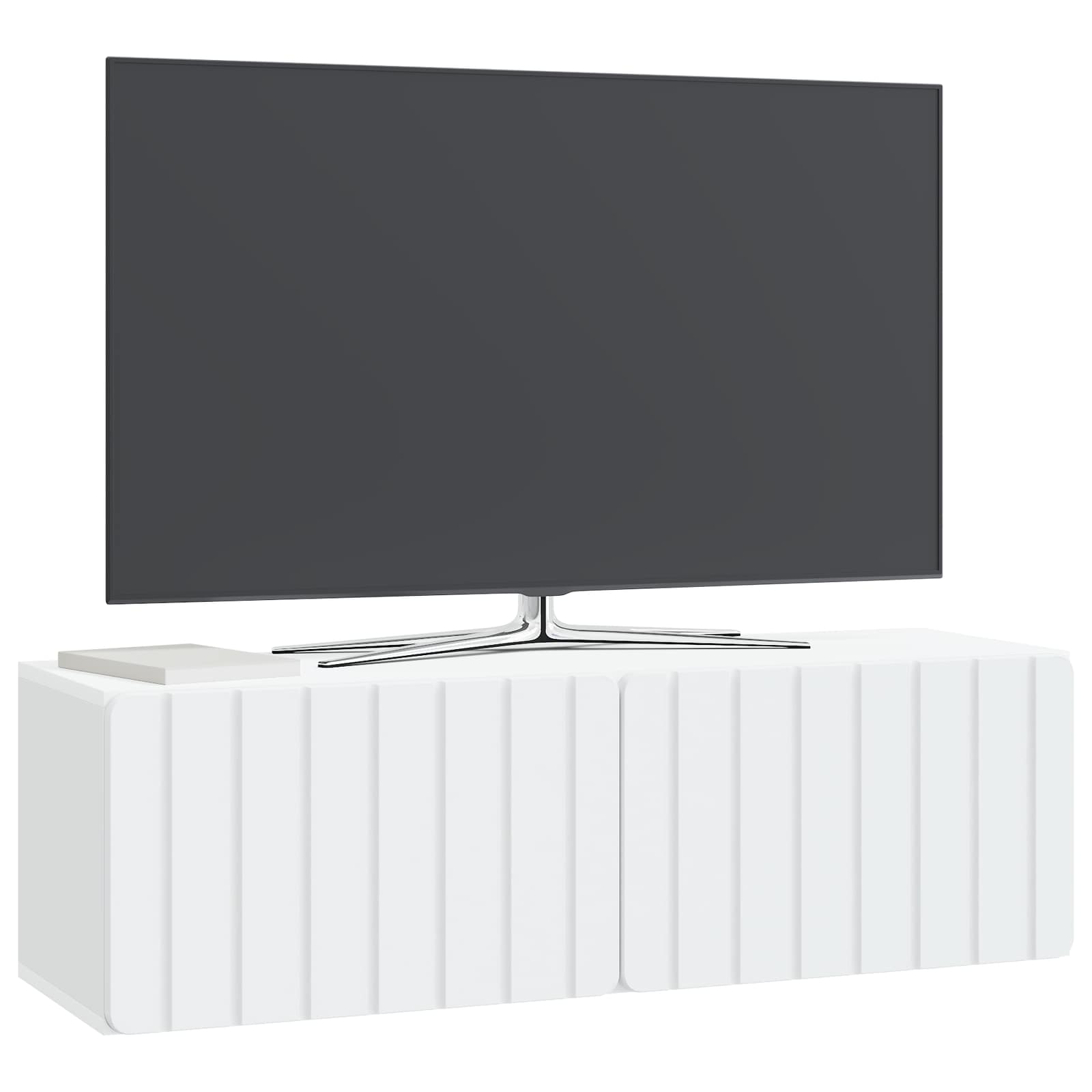 TV ormar za zid 98 x 31 x 30 cm Bijela Konstruirano drvo