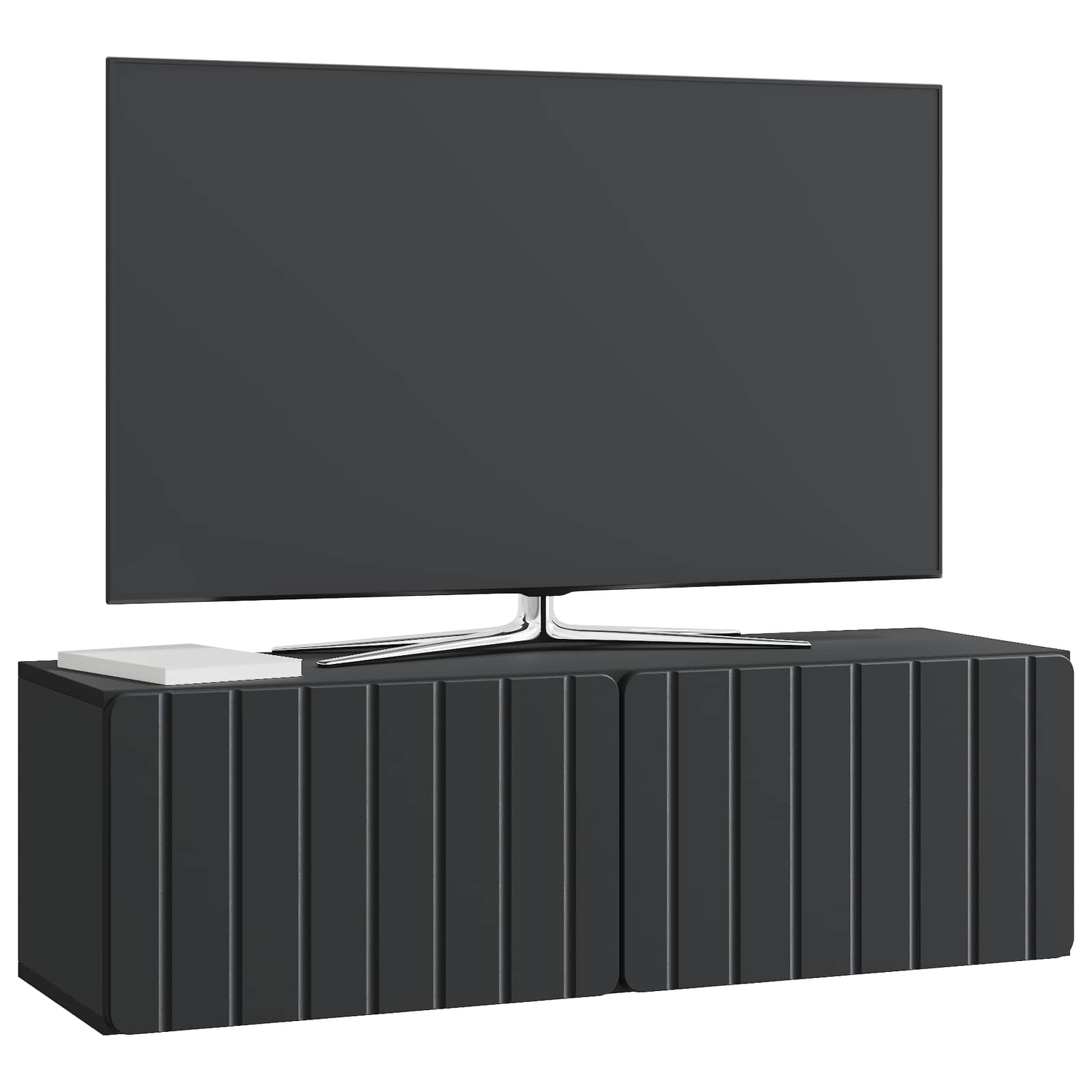 TV ormar za zid 98 x 31 x 30 cm Crna Konstruirano drvo