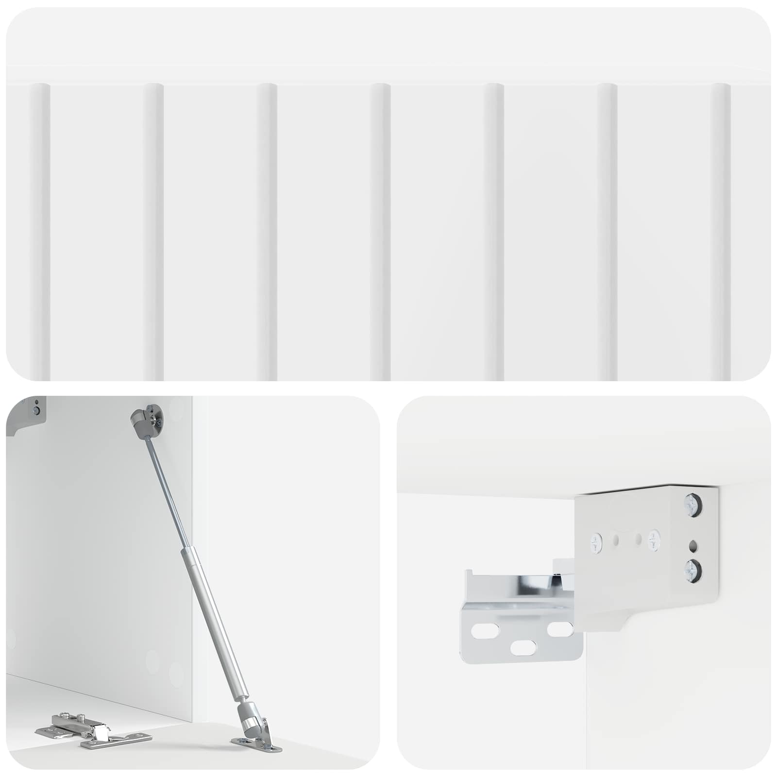 TV ormar za zid 98 x 31 x 30 cm Bijela visokog sjaja