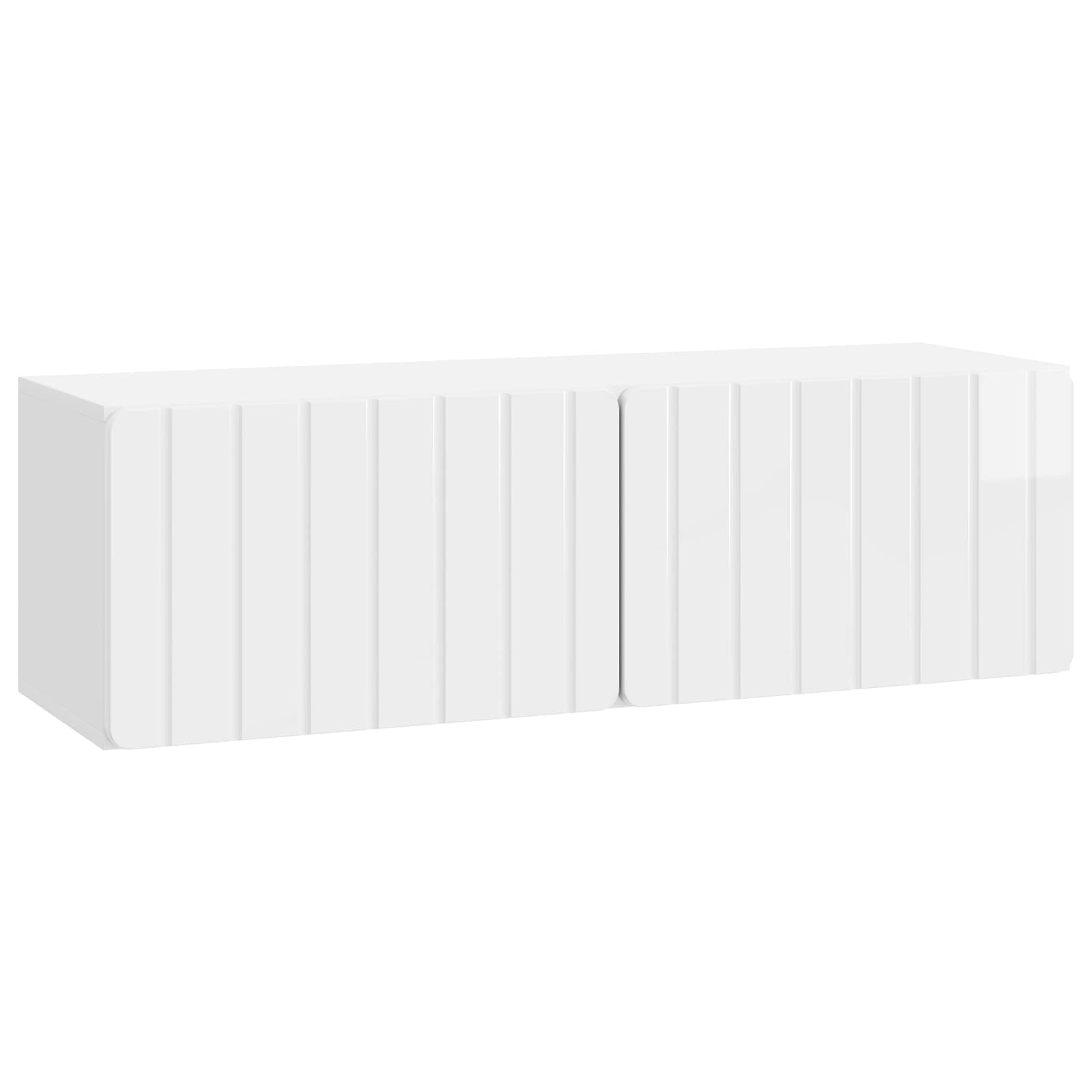 TV ormar za zid 98 x 31 x 30 cm Bijela visokog sjaja