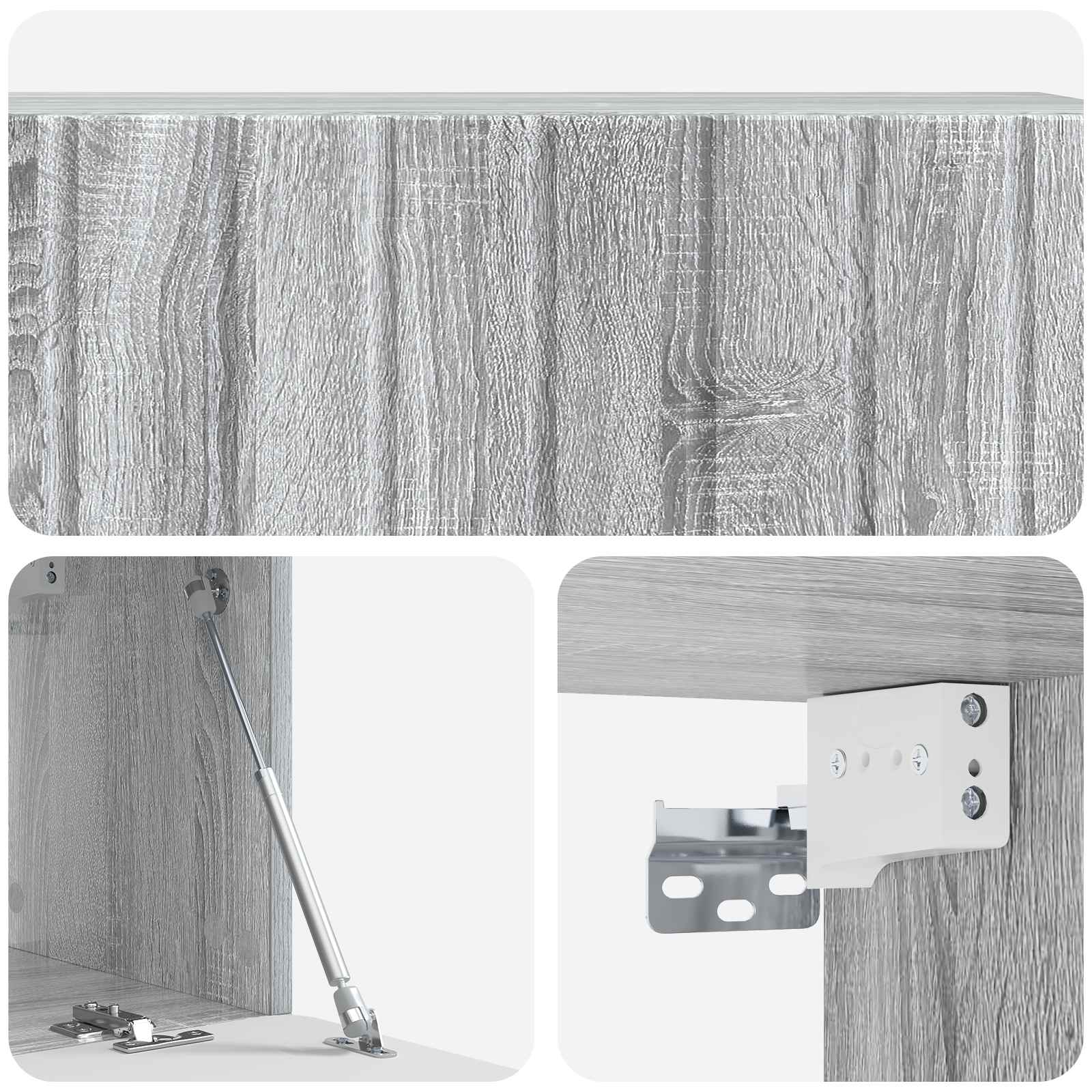 TV ormar za zid 98 x 31 x 30 cm Siva Sonoma Konstruirano drvo
