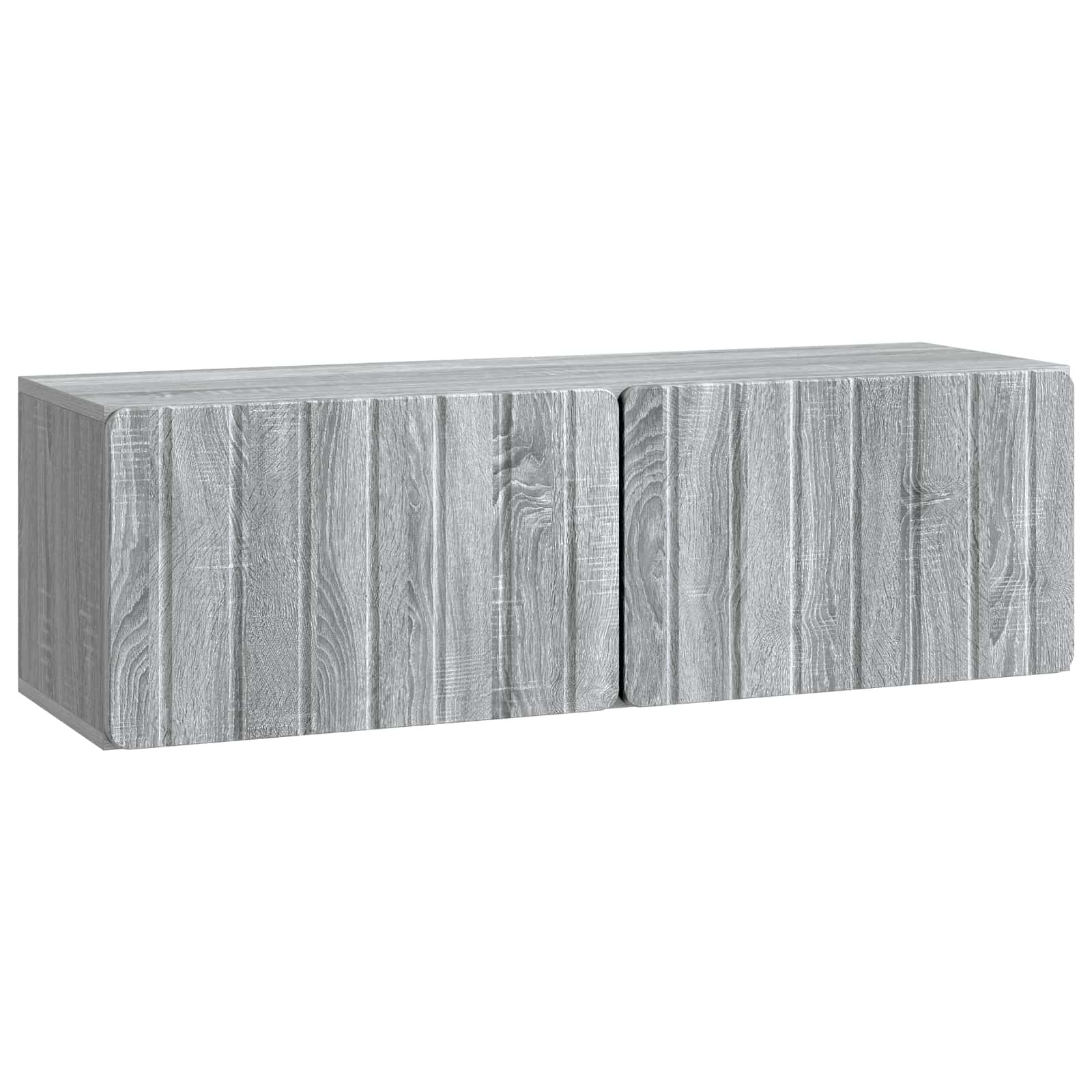 TV ormar za zid 98 x 31 x 30 cm Siva Sonoma Konstruirano drvo