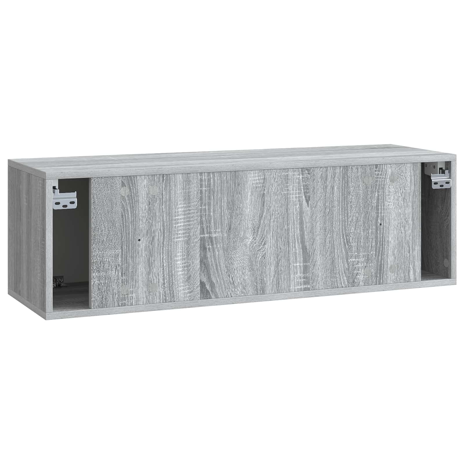 TV ormar za zid 98 x 31 x 30 cm Siva Sonoma Konstruirano drvo