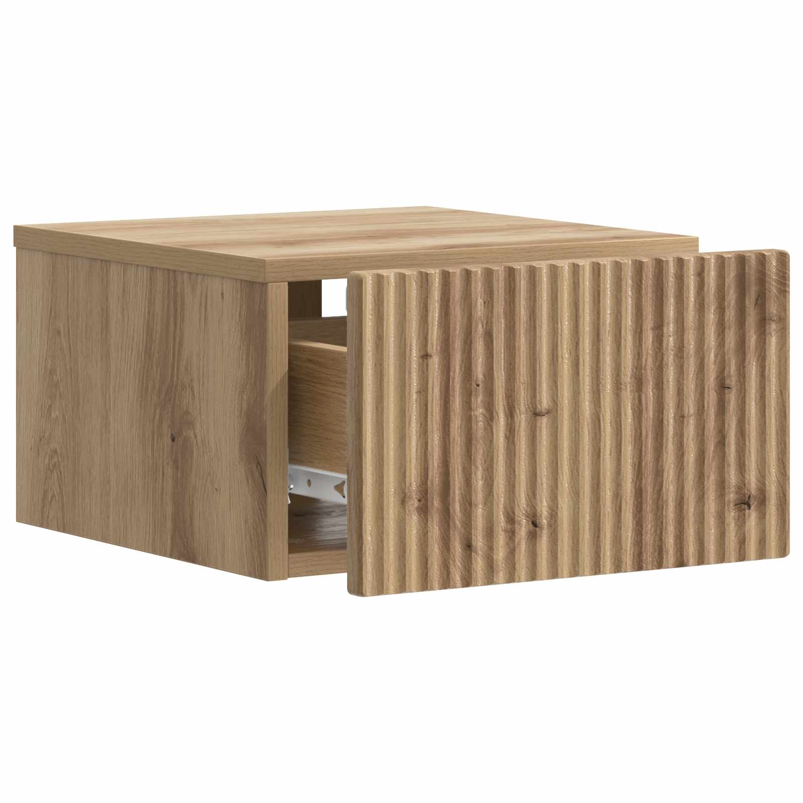 Noćni ormarić za montažu na zid s ladicama 2 pcs Hrast artisan