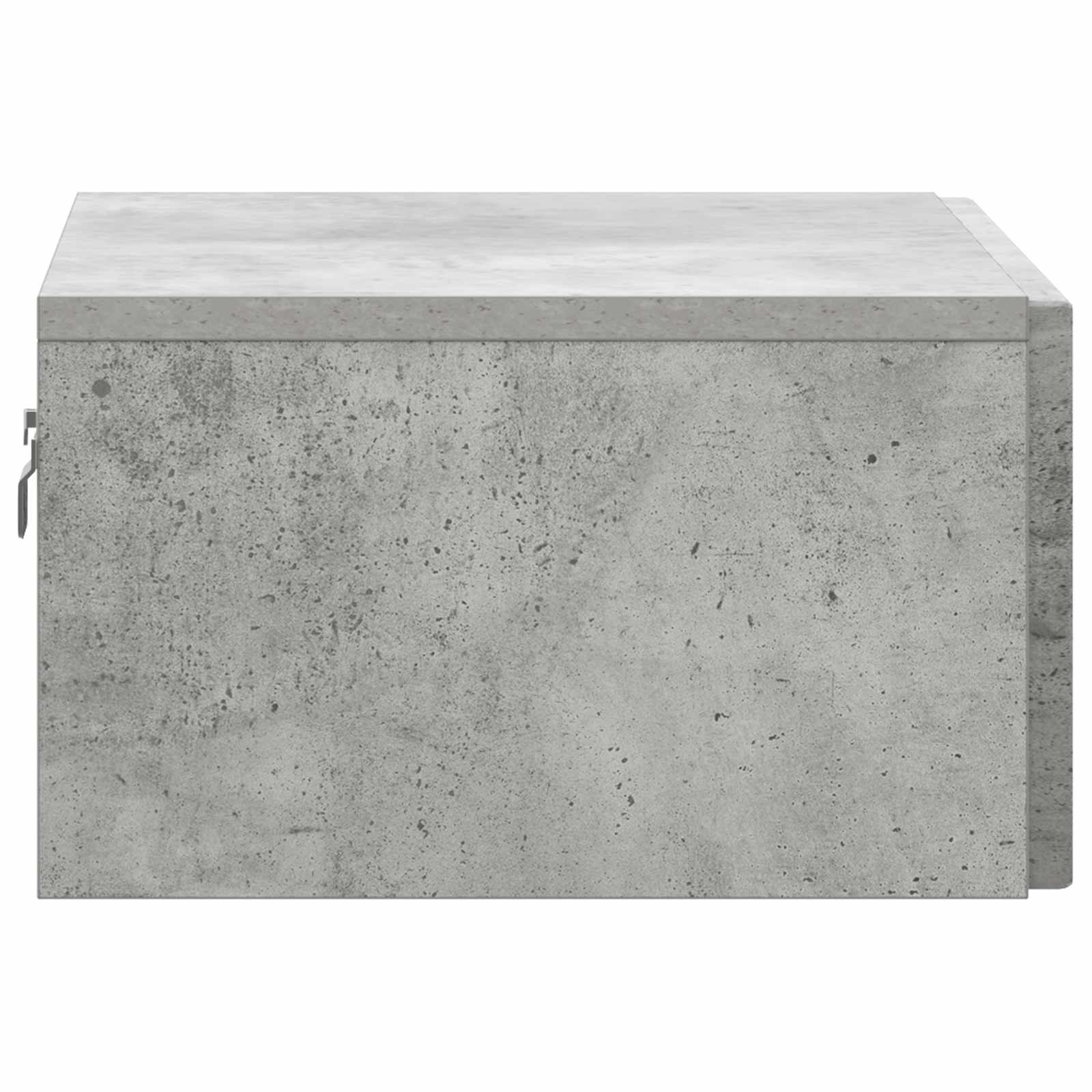 Noćni ormarić za montažu na zid Betonska siva 49 x 34,5 x 20 cm