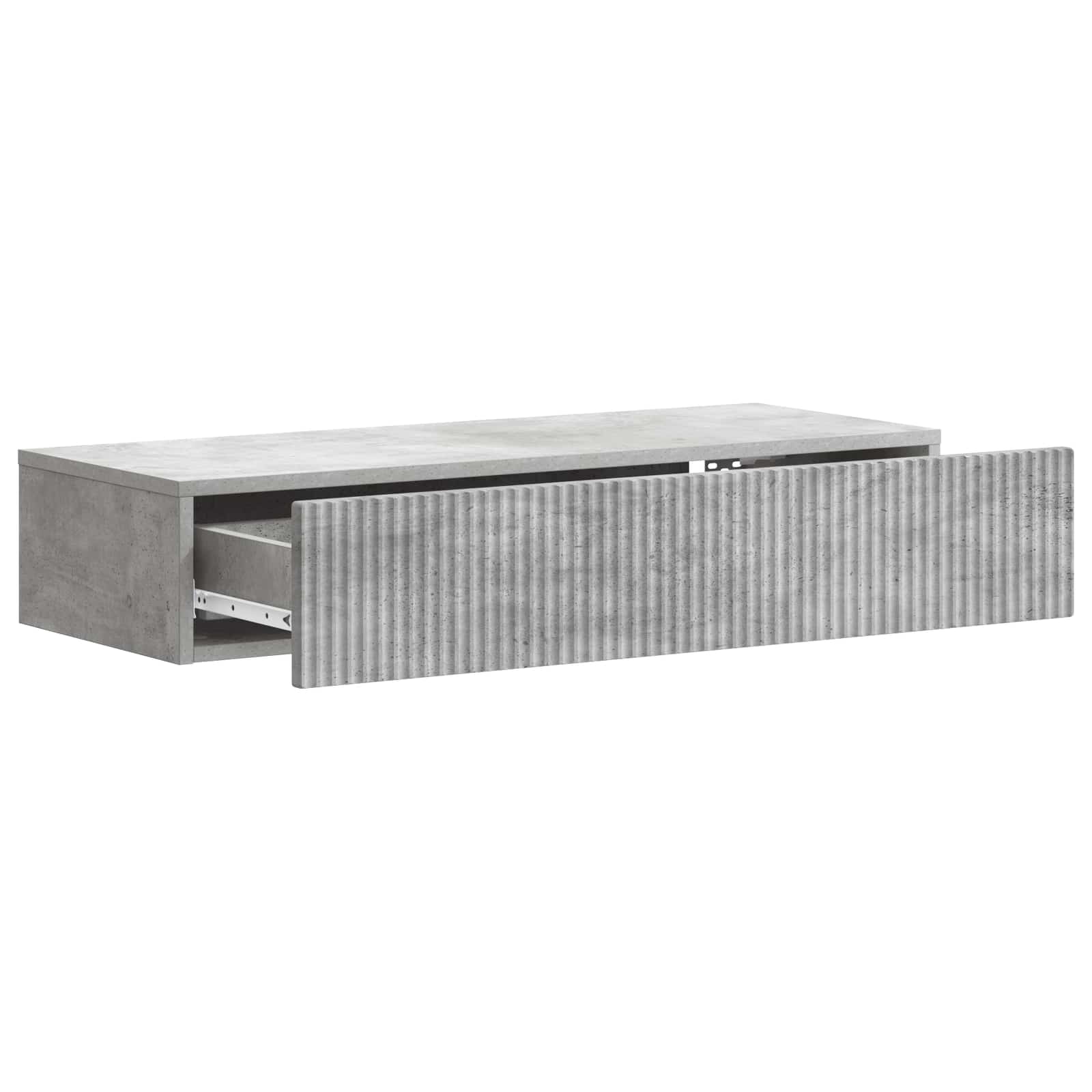 Stolna montirana na zid Betonska siva 87,5 x 34,5 x 17 cm