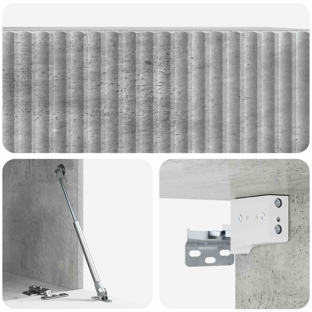 TV ormar za zid 59,5 x 41 x 30 cm Betonska siva