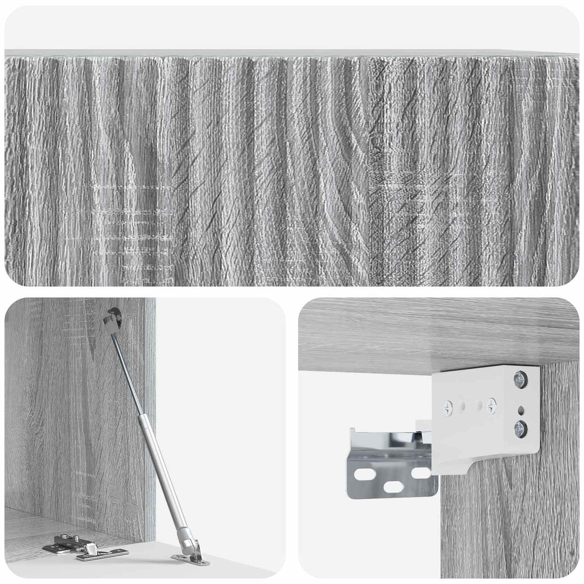 TV ormar za zid 59,5 x 41 x 30 cm Siva sonoma Konstruirano drvo