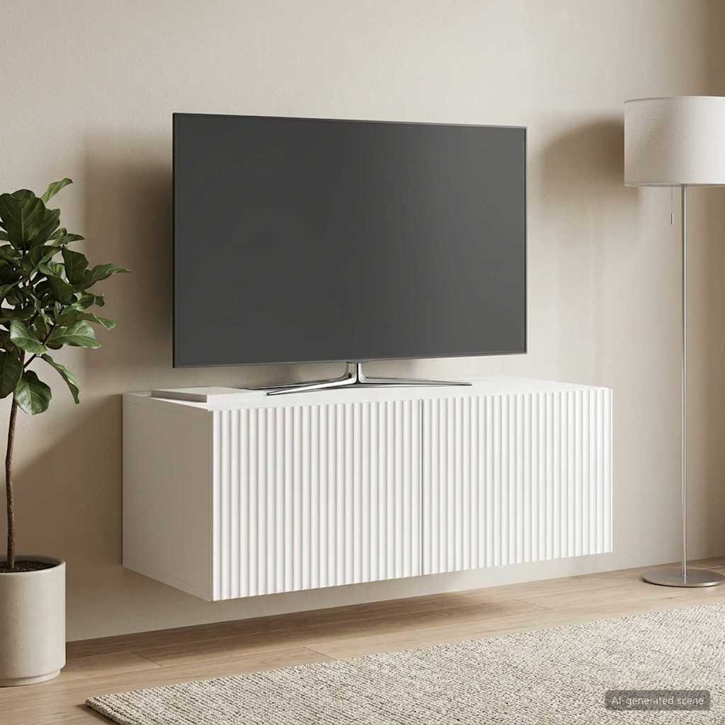 TV ormar za zid Zidne Bijela visokog sjaja 78,5 x 41 x 30 cm