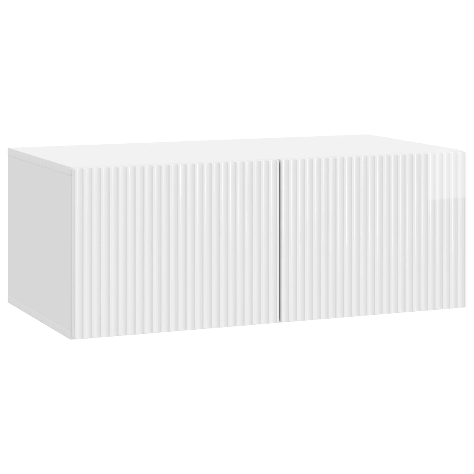 TV ormar za zid Zidne Bijela visokog sjaja 78,5 x 41 x 30 cm