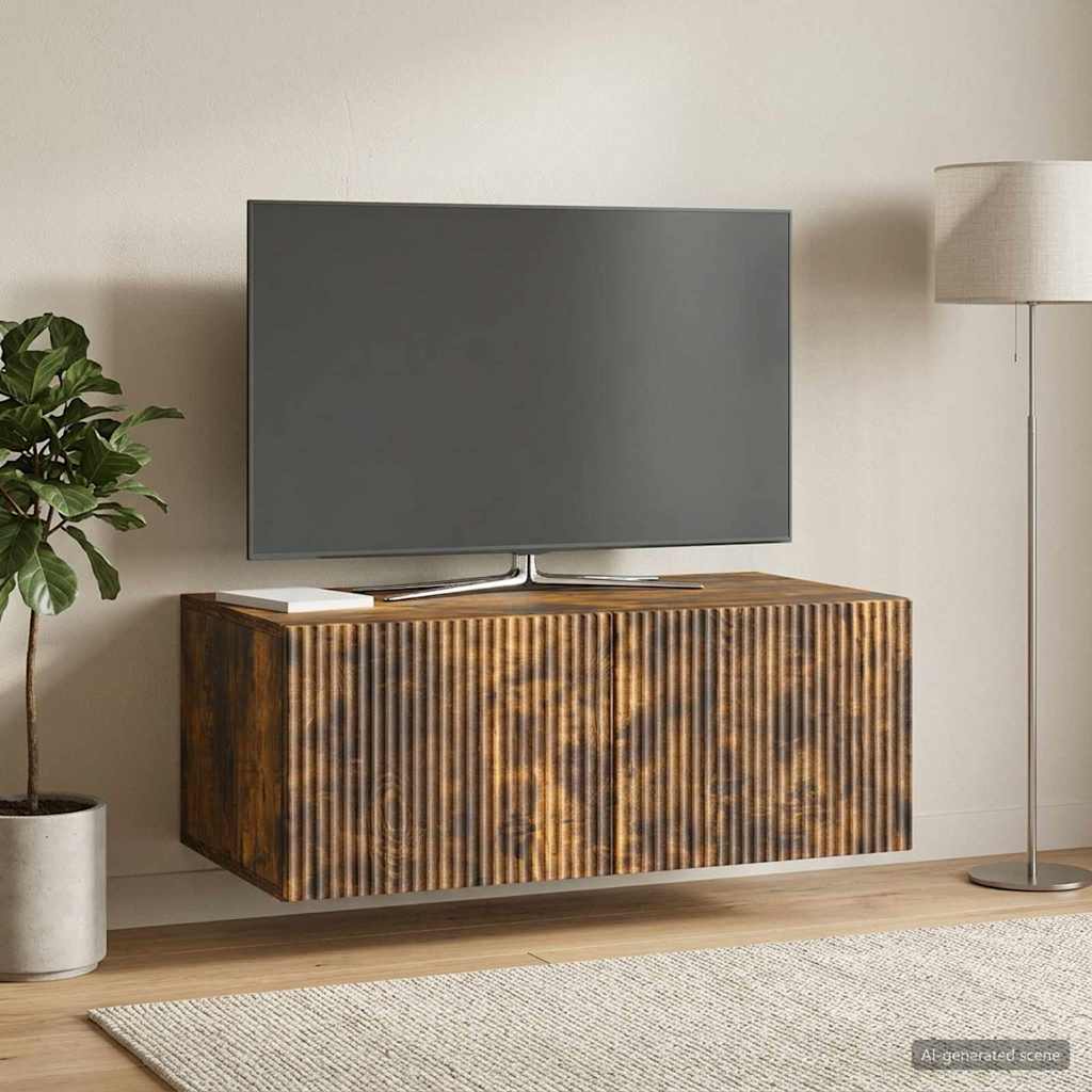 TV ormar za zid 78,5 x 41 x 30 cm Dimljeni hrast