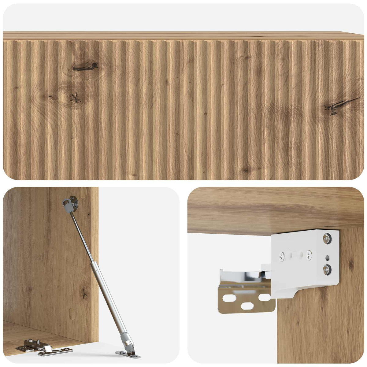TV ormar za zid 98 x 41 x 30 cm Hrast artisan Konstruirano drvo