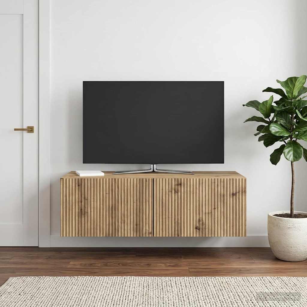 TV ormar za zid 98 x 41 x 30 cm Hrast artisan Konstruirano drvo