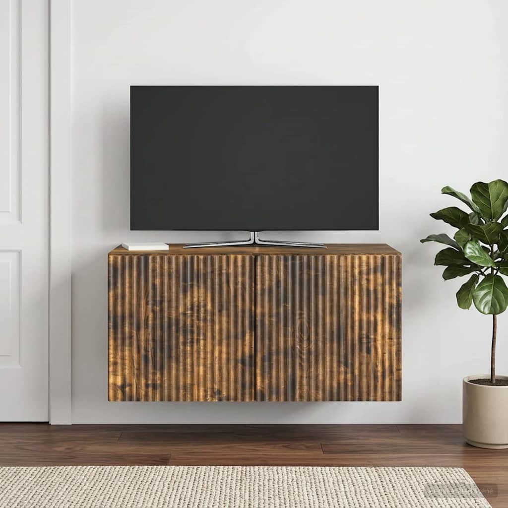 TV ormar za zid 59,5 x 31 x 30 cm Dimljeni hrast