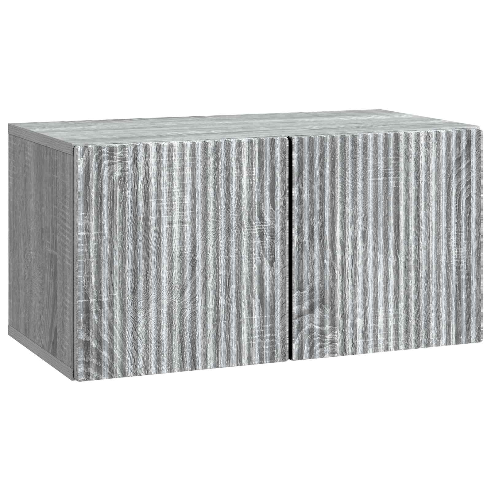 TV ormar za zid 59,5 x 31 x 30 cm Siva sonoma Konstruirano drvo