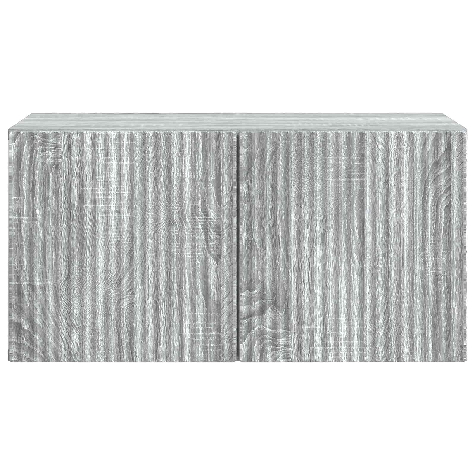 TV ormar za zid 59,5 x 31 x 30 cm Siva sonoma Konstruirano drvo