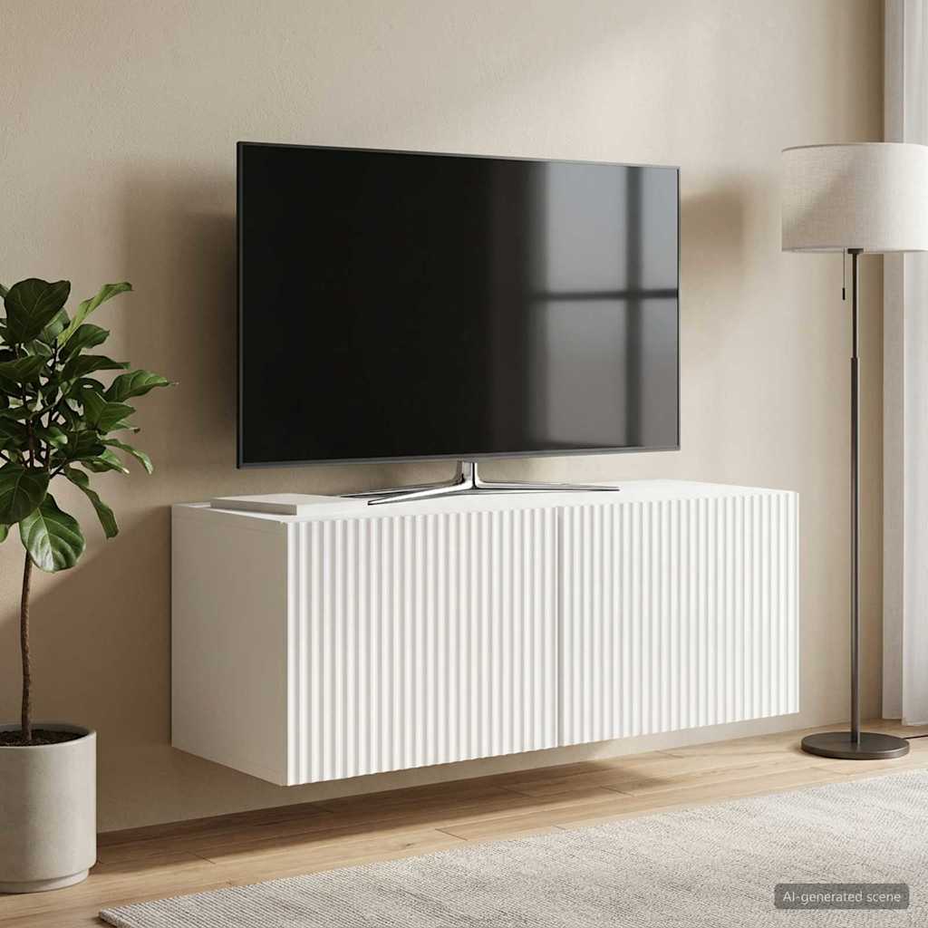 TV ormar za zid Zidne Bijela visokog sjaja 78,5 x 31 x 30 cm