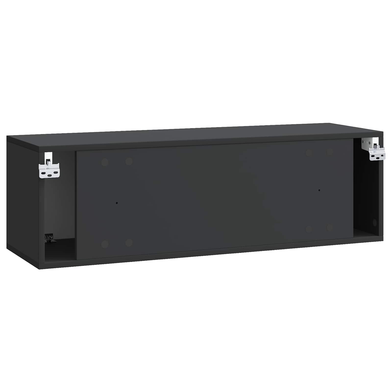 TV ormar za zid Zidne Crna 98 x 31 x 30 cm Konstruirano drvo