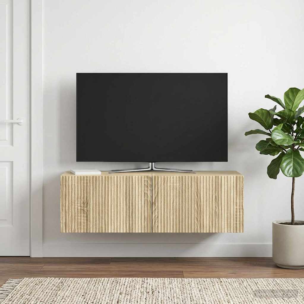 TV ormar za zid 98 x 31 x 30 cm Hrast sonoma Konstruirano drvo