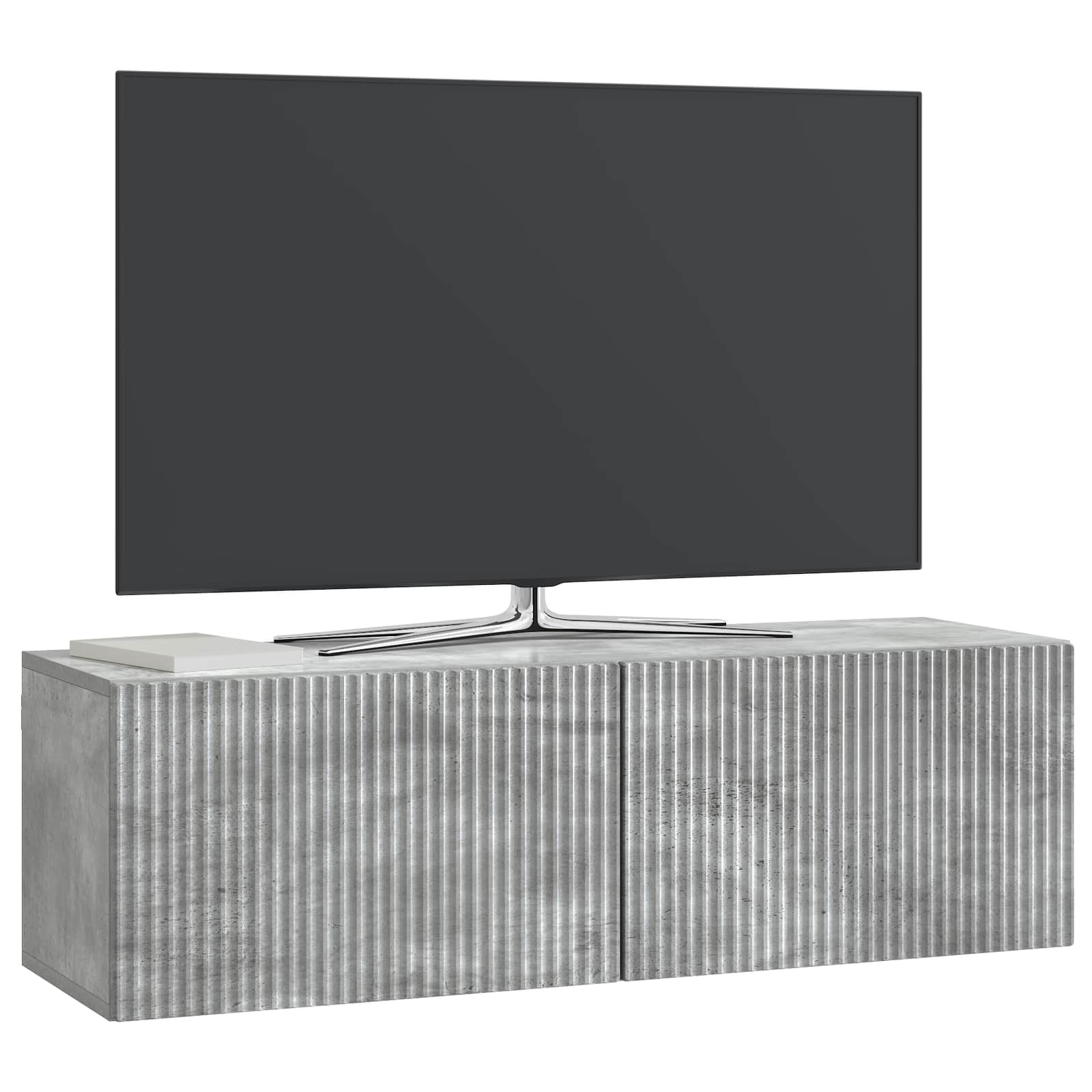 TV ormar za zid Betonska siva 98 x 31 x 30 cm Konstruirano drvo