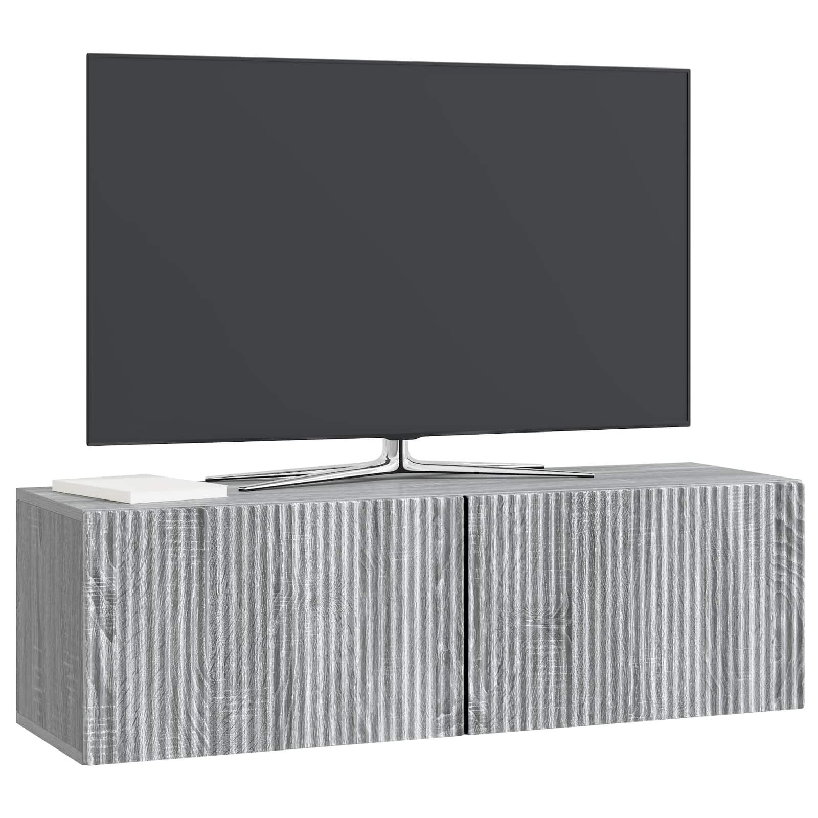 TV ormar za zid Siva sonoma 98 x 31 x 30 cm Konstruirano drvo