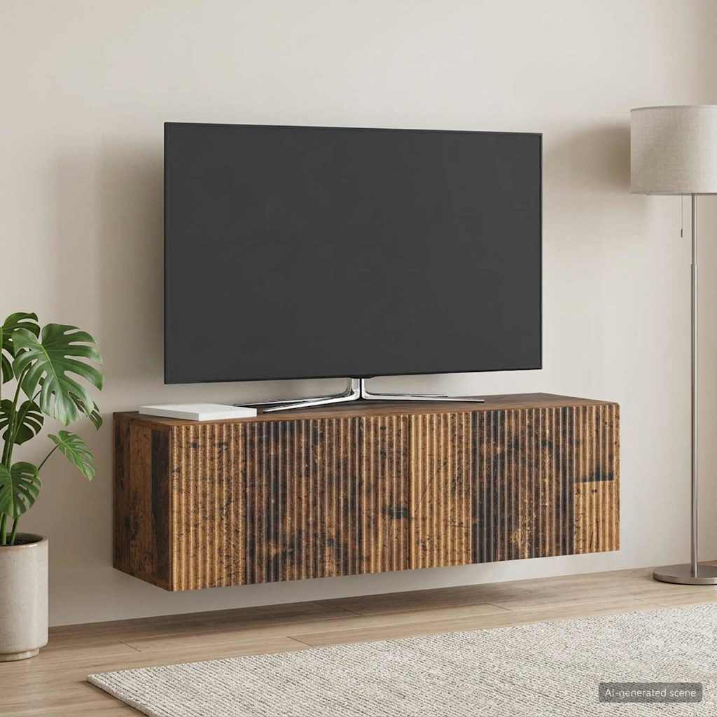TV ormar za zid 98 x 31 x 30 cm Staro drvo Konstruirano drvo